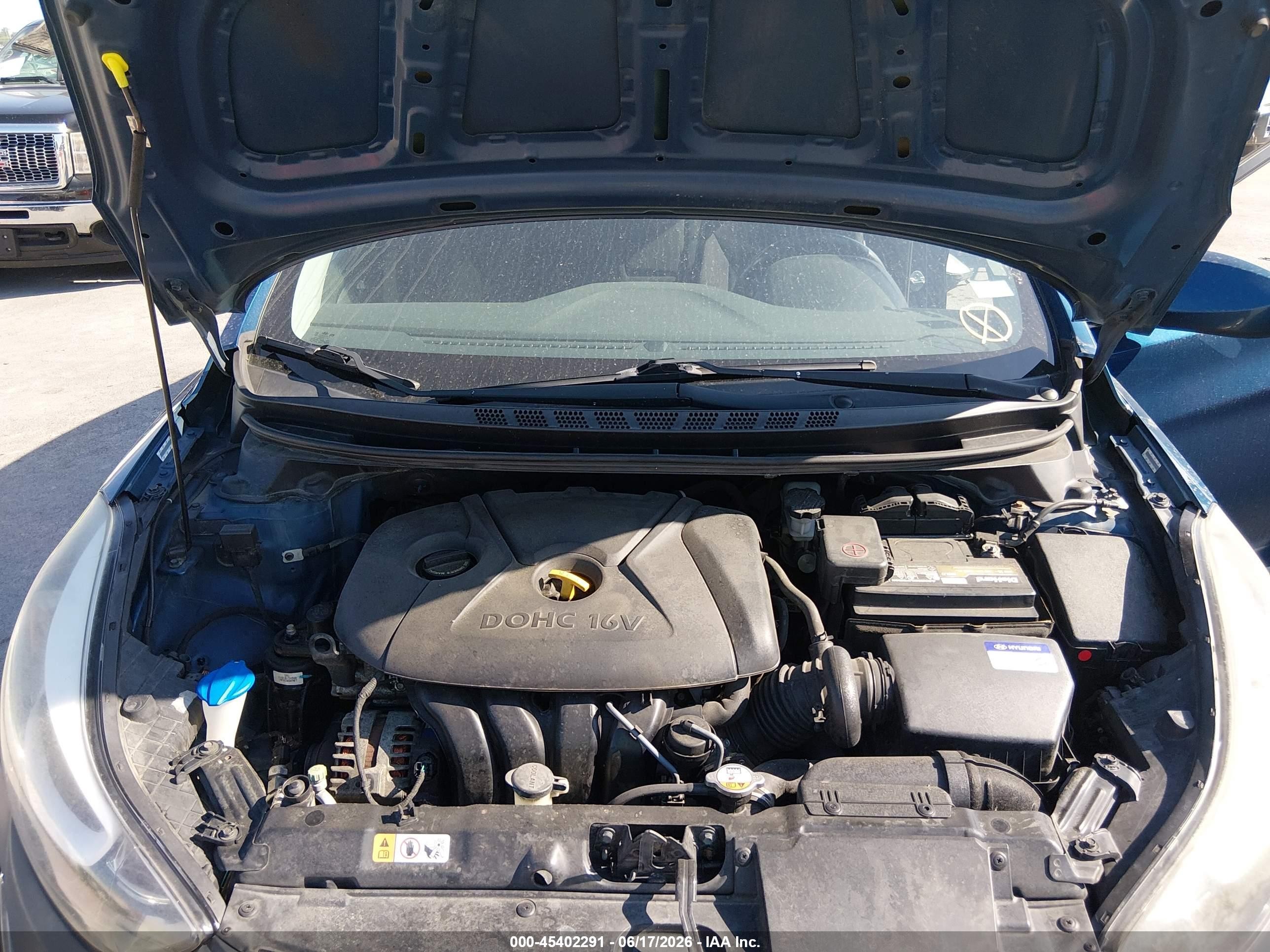 2015 Hyundai Elantra Se Blue vin: KMHDH4AE1FU250534