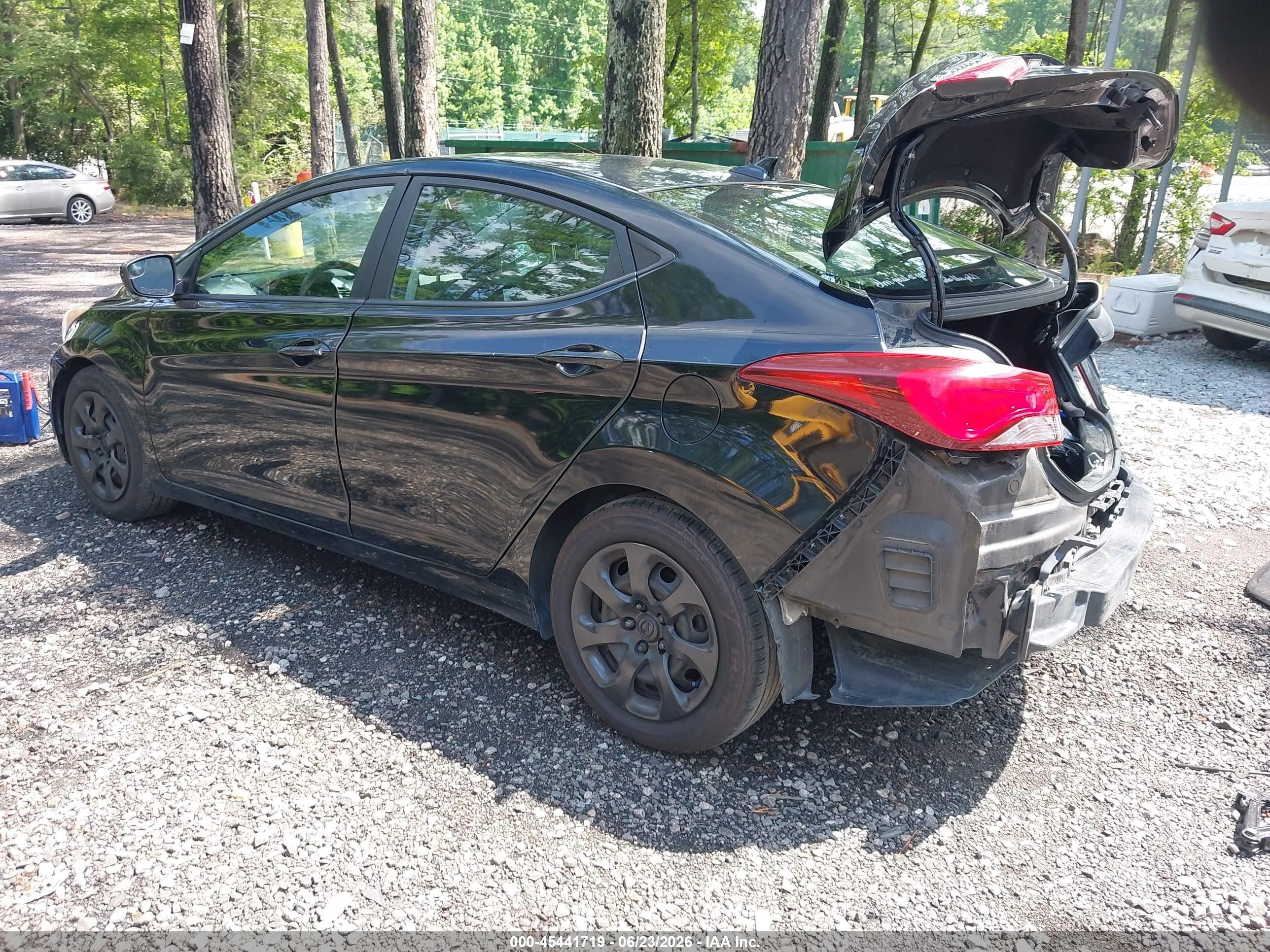 2015 Hyundai Elantra Se Black vin: KMHDH4AE1FU265518