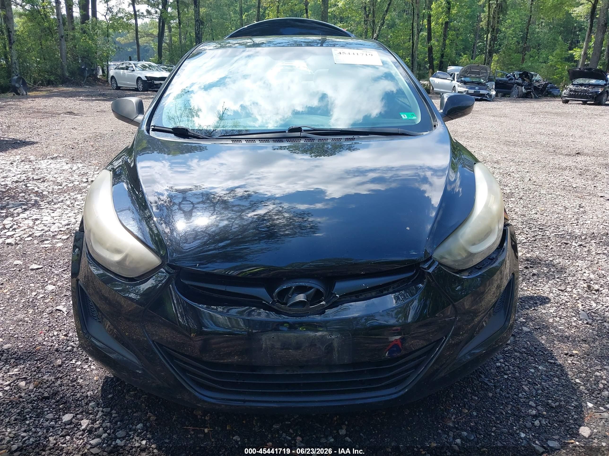2015 Hyundai Elantra Se Black vin: KMHDH4AE1FU265518