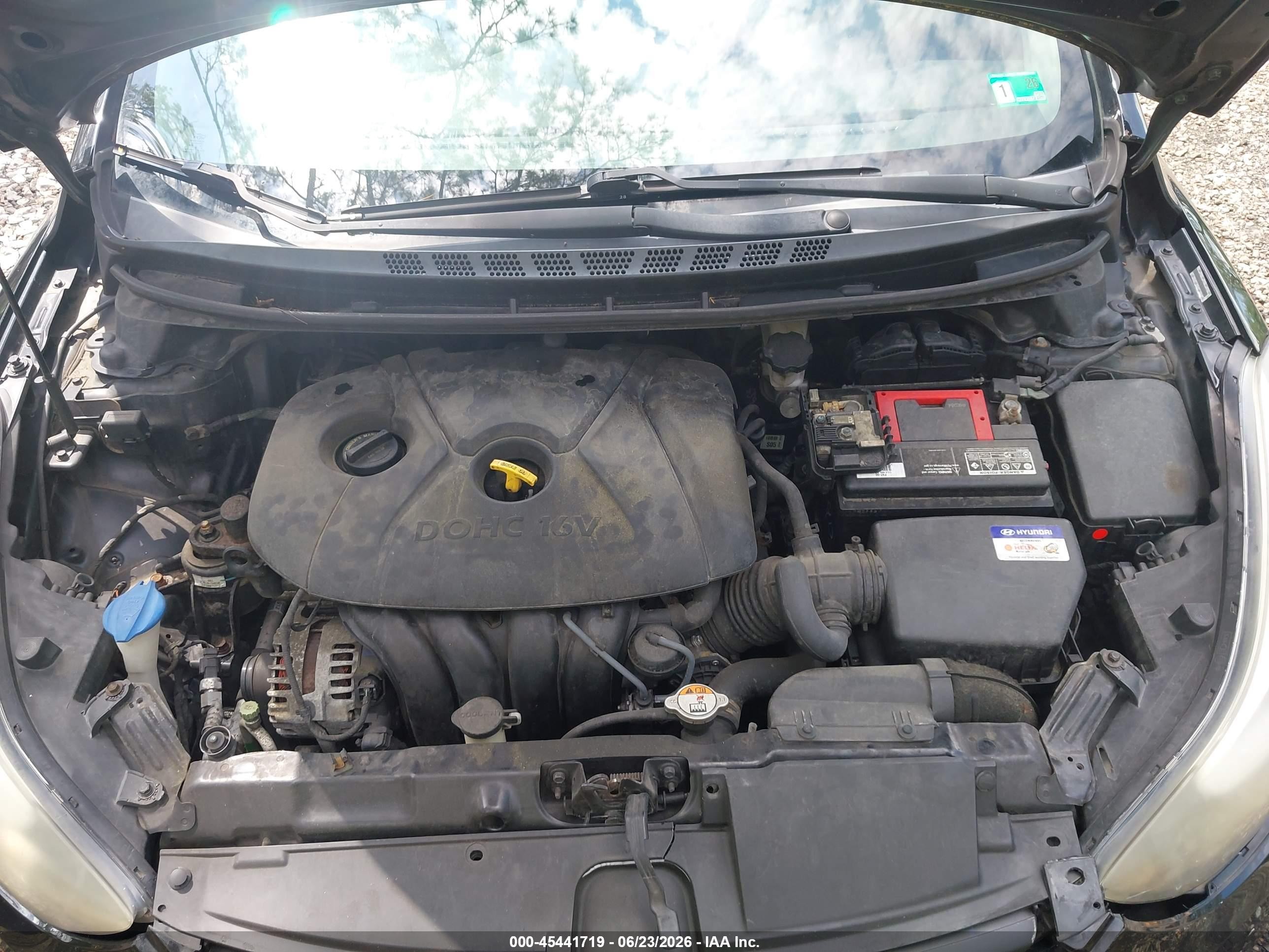 2015 Hyundai Elantra Se Black vin: KMHDH4AE1FU265518