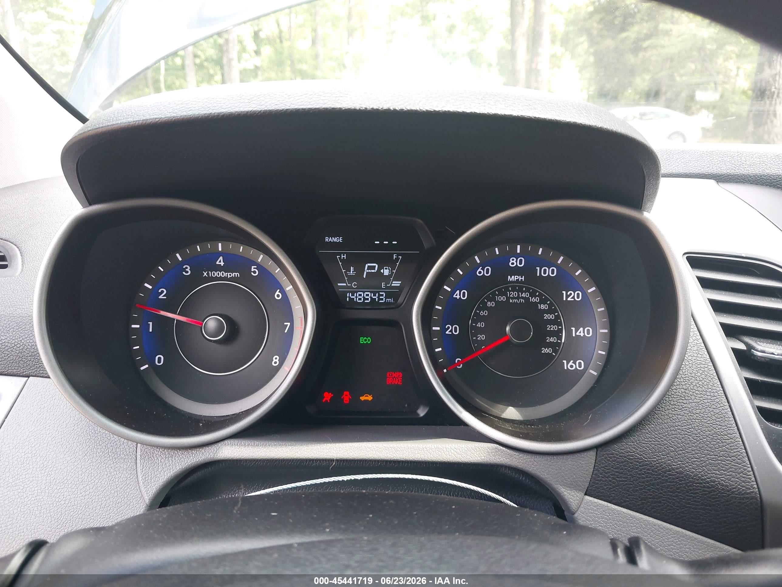 2015 Hyundai Elantra Se Black vin: KMHDH4AE1FU265518