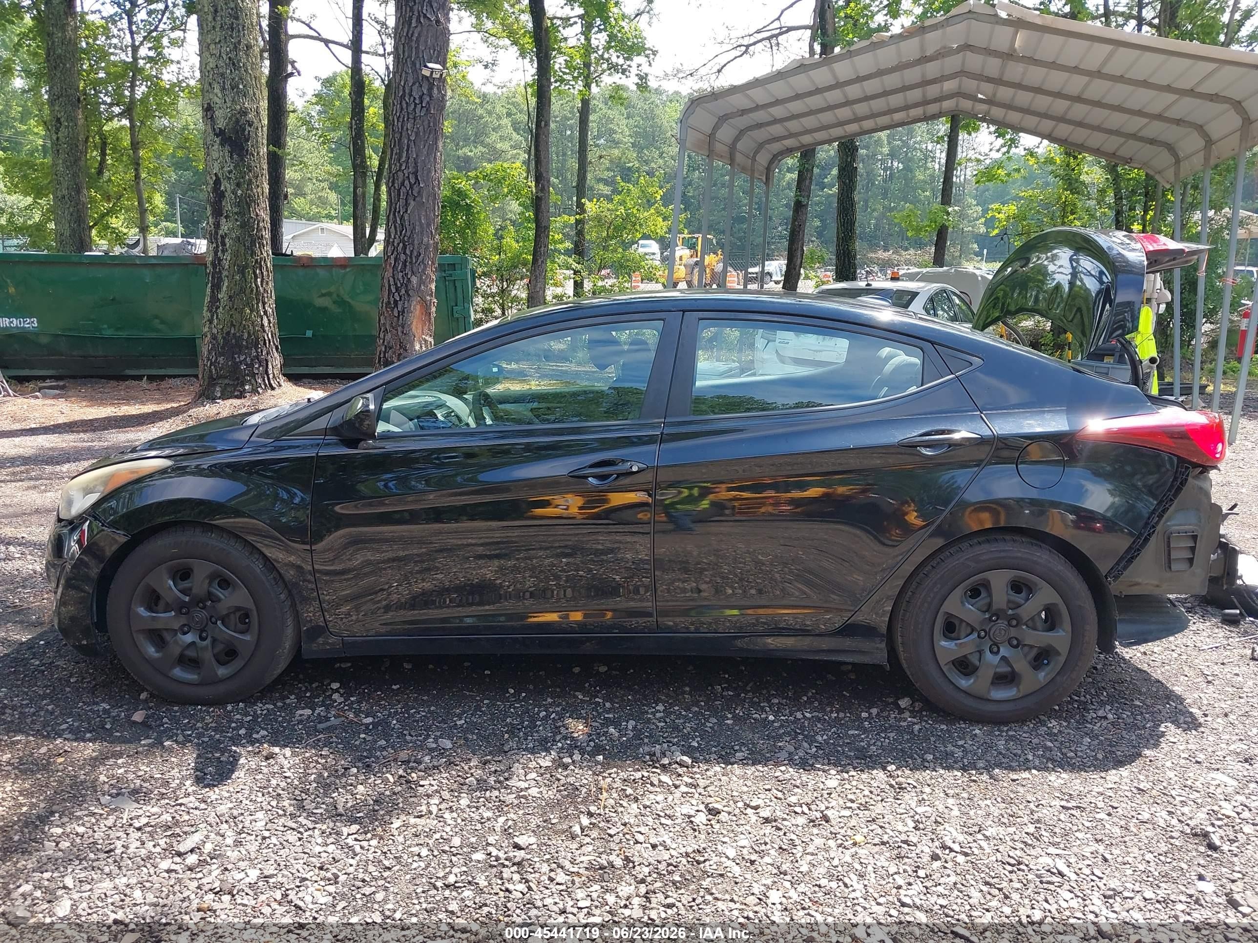2015 Hyundai Elantra Se Black vin: KMHDH4AE1FU265518