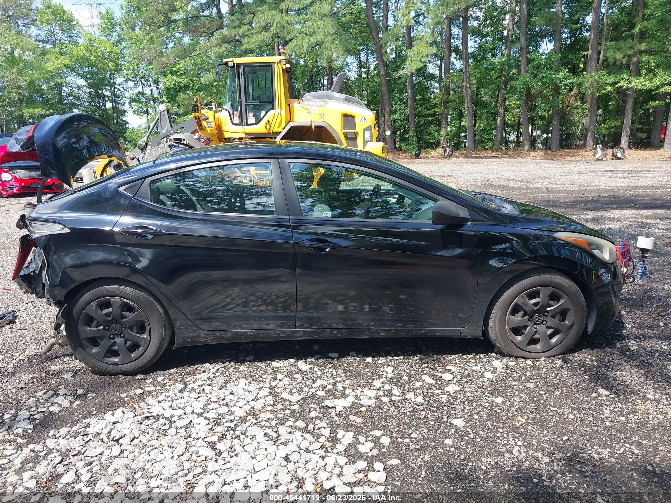 2015 Hyundai Elantra Se Black vin: KMHDH4AE1FU265518