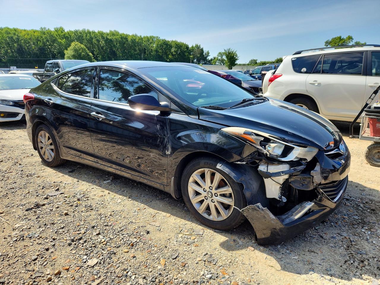 2015 Hyundai Elantra Se Black vin: KMHDH4AE1FU278902