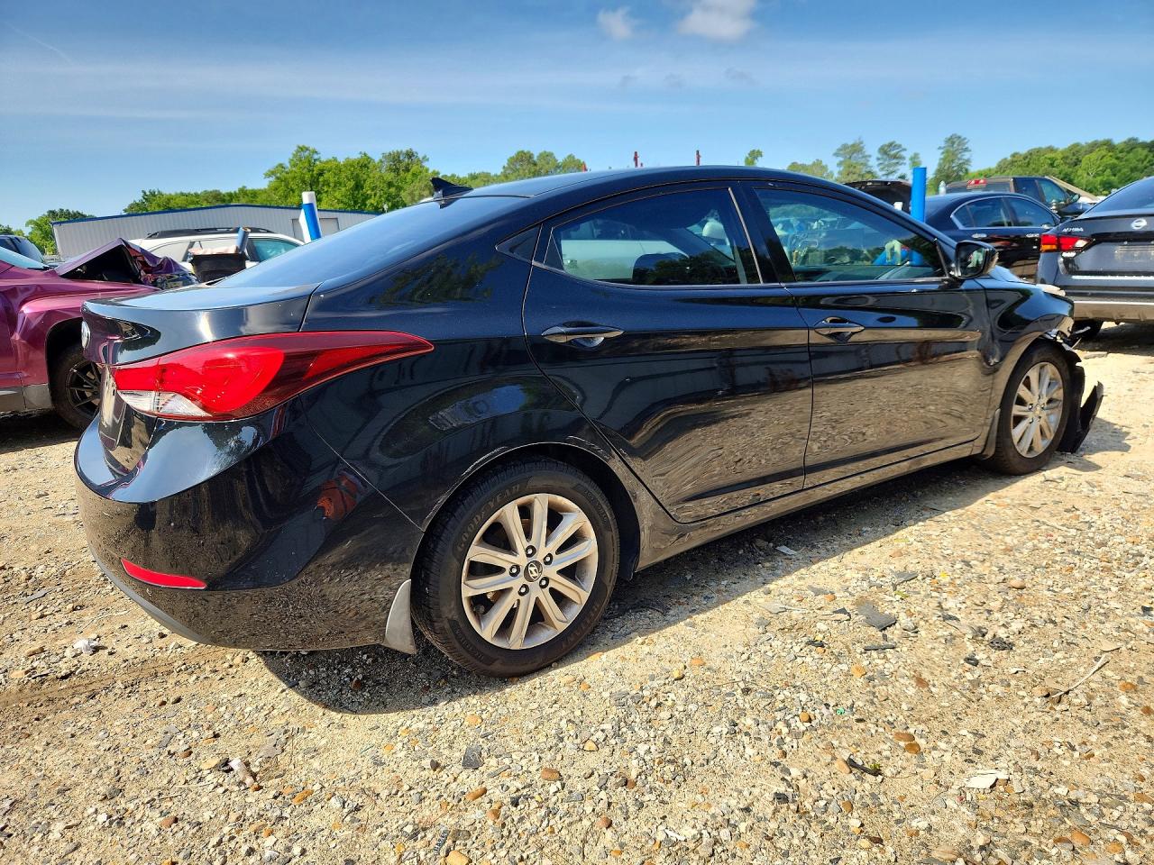 2015 Hyundai Elantra Se Black vin: KMHDH4AE1FU278902