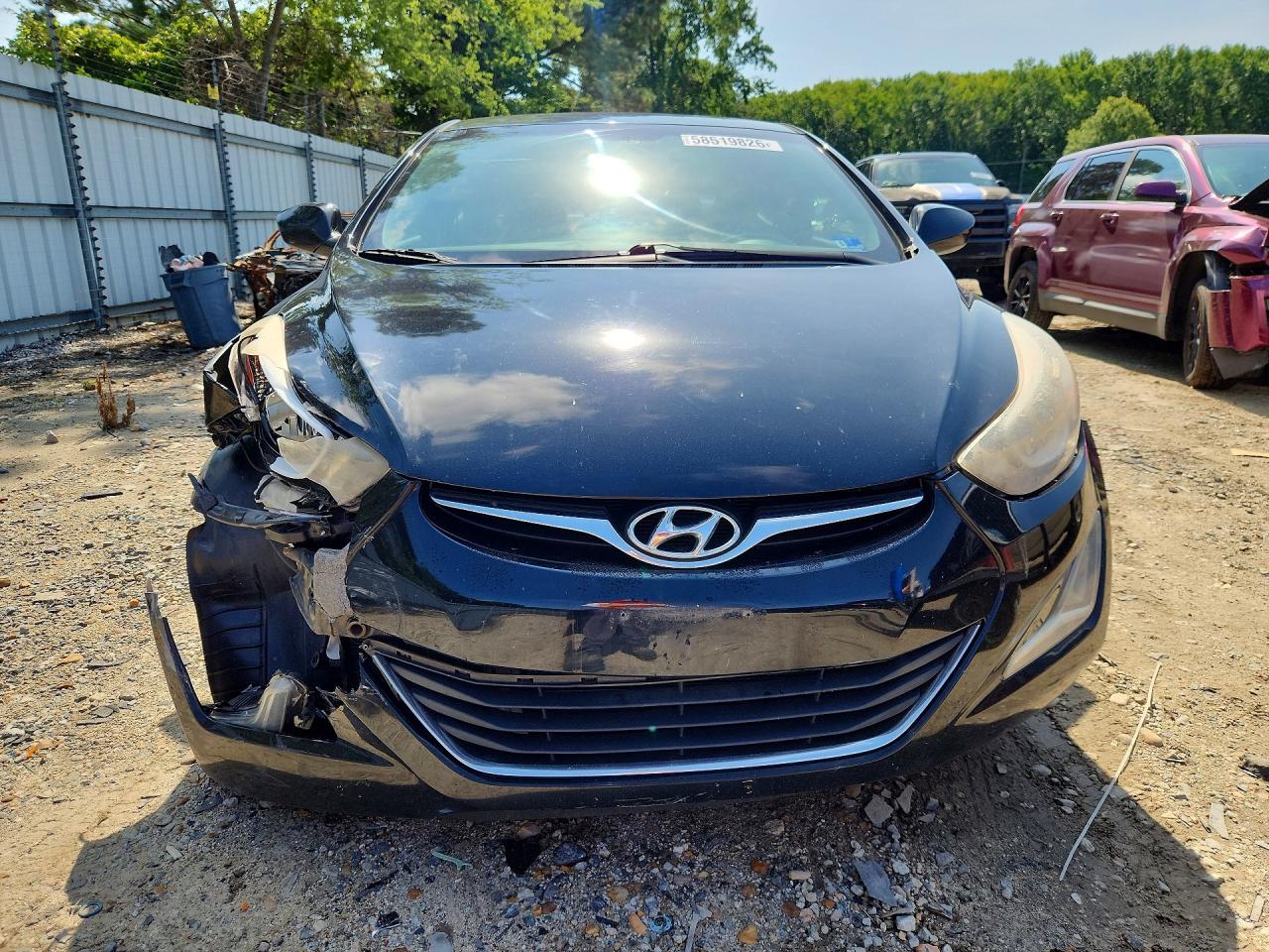 2015 Hyundai Elantra Se Black vin: KMHDH4AE1FU278902
