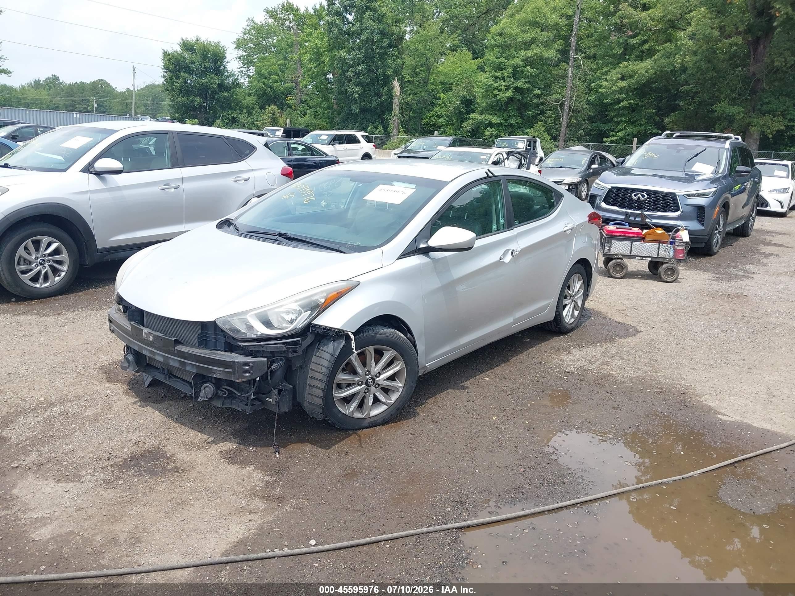 2015 Hyundai Elantra Se (ulsan Plant) Silver vin: KMHDH4AE1FU299538