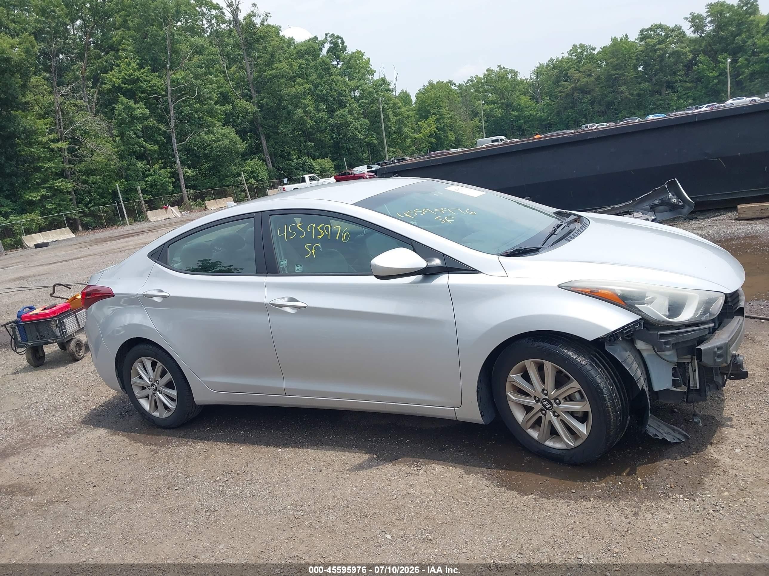 2015 Hyundai Elantra Se (ulsan Plant) Silver vin: KMHDH4AE1FU299538
