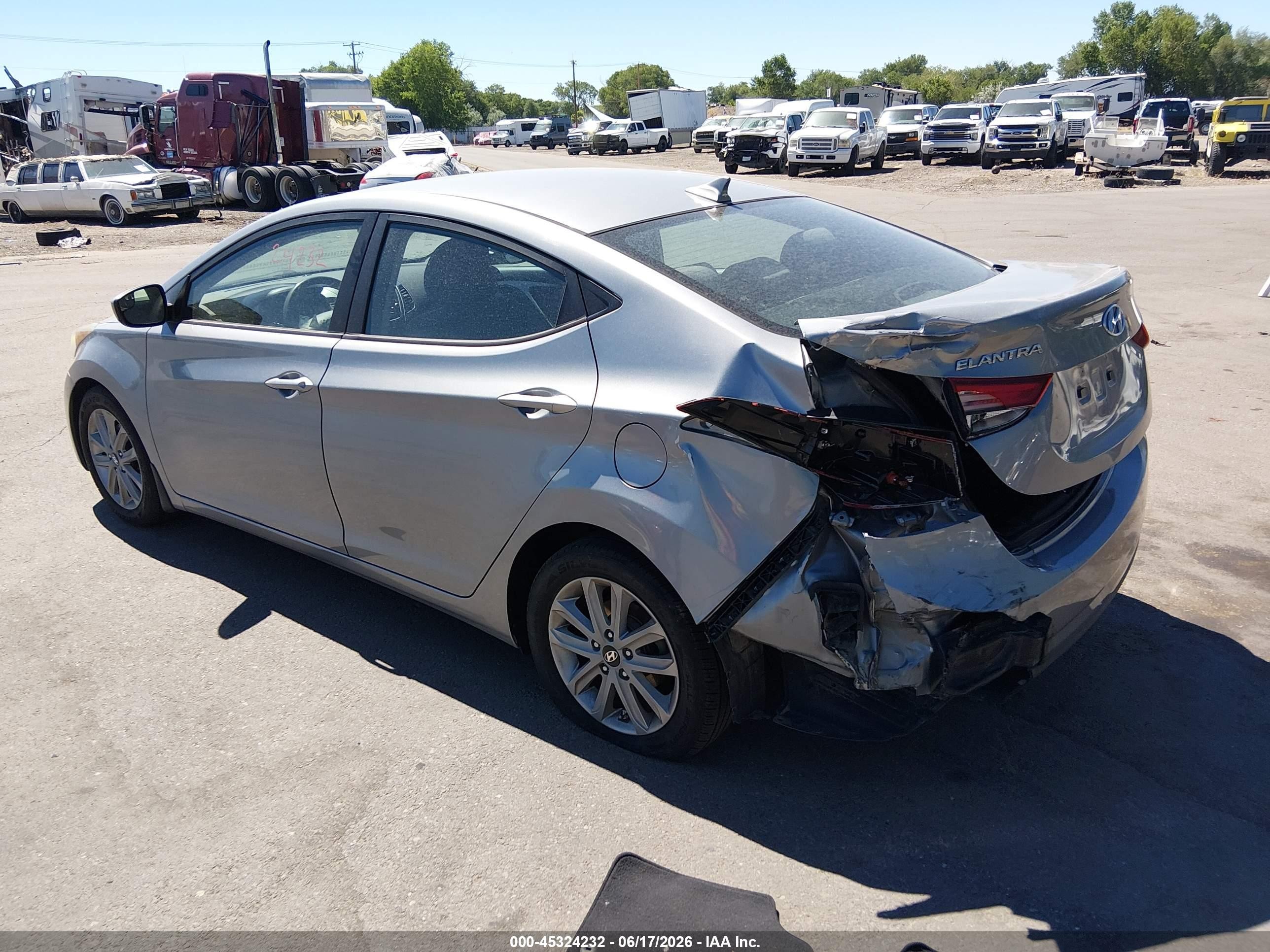 2015 Hyundai Elantra Se Silver vin: KMHDH4AE1FU301417