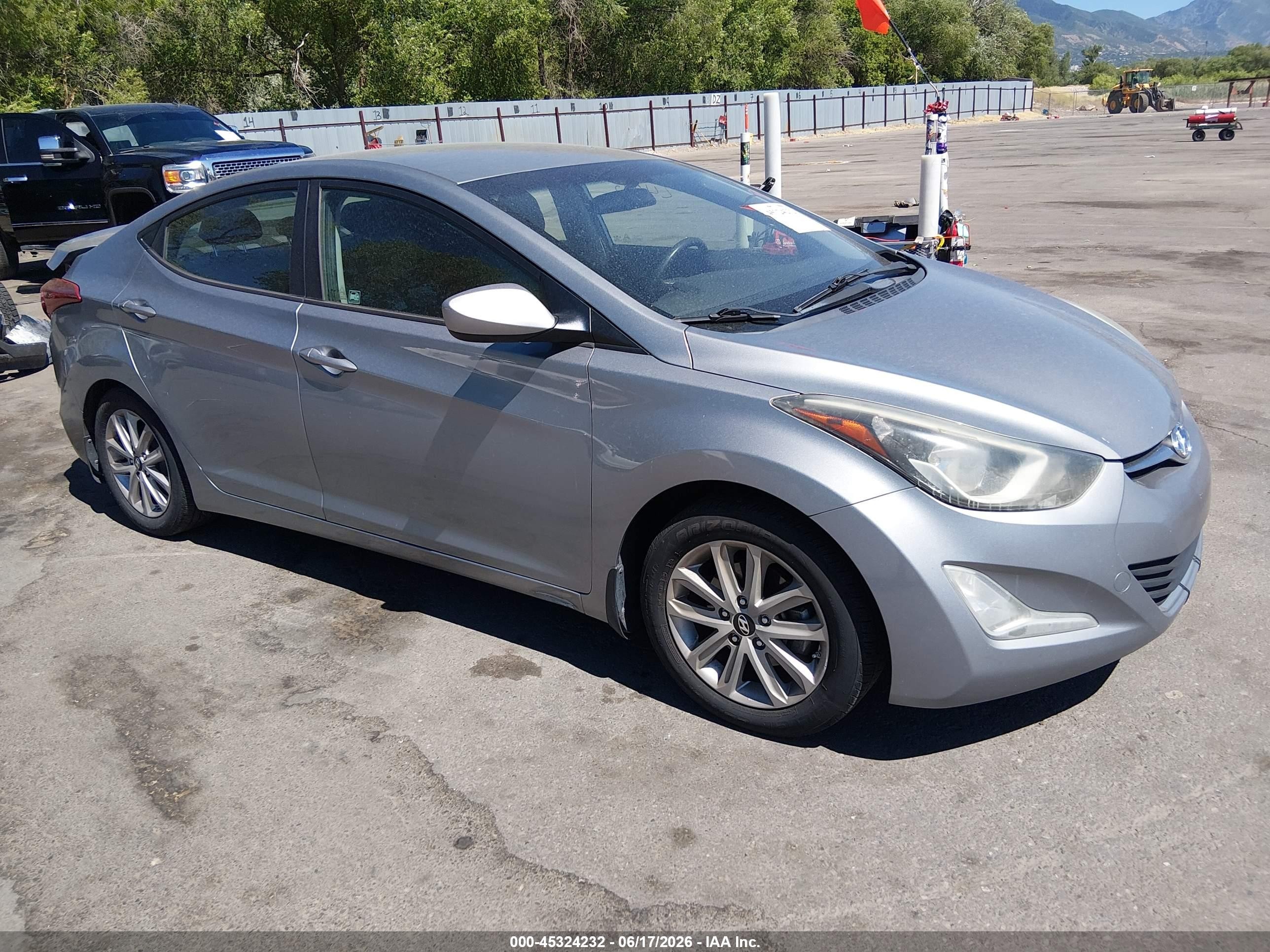 2015 Hyundai Elantra Se Silver vin: KMHDH4AE1FU301417
