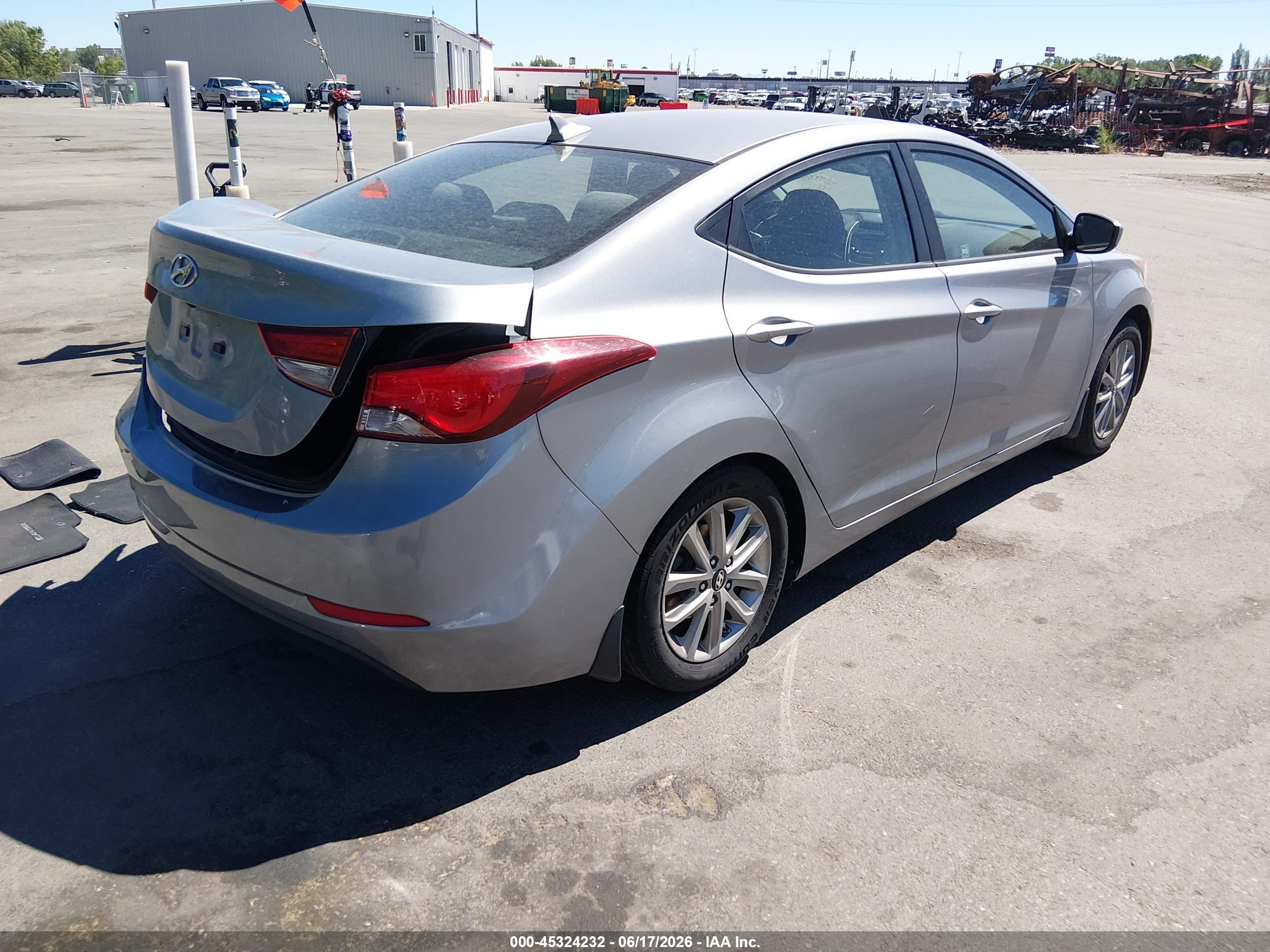2015 Hyundai Elantra Se Silver vin: KMHDH4AE1FU301417