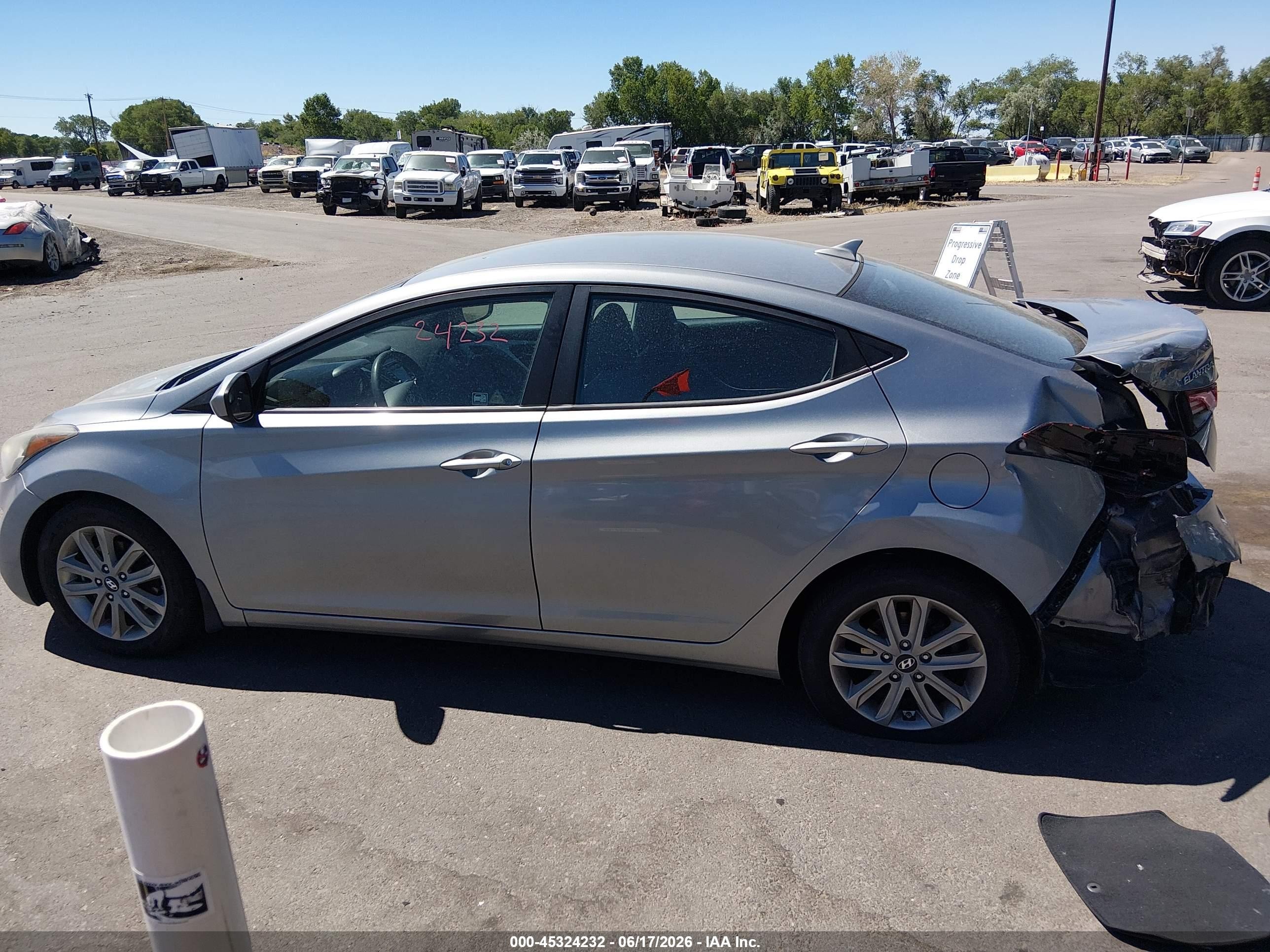 2015 Hyundai Elantra Se Silver vin: KMHDH4AE1FU301417