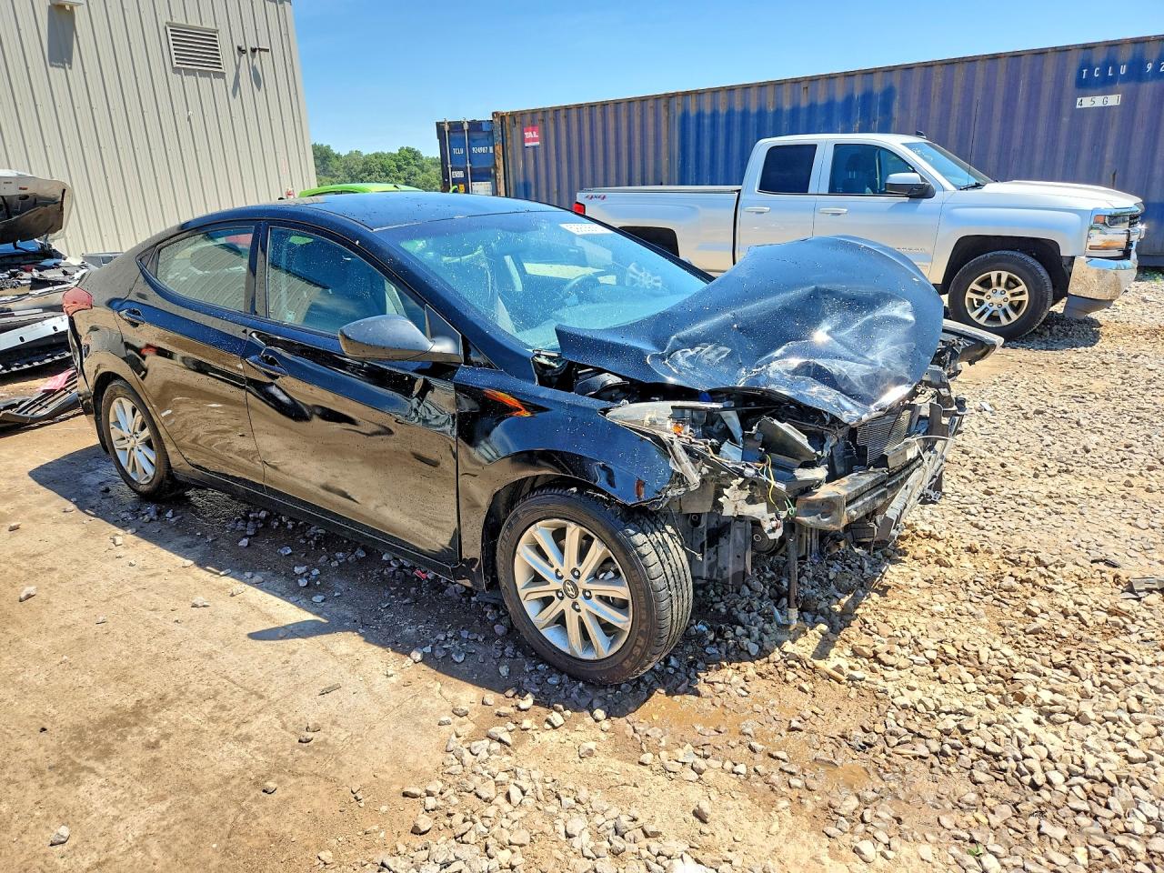 2015 Hyundai Elantra Se Black vin: KMHDH4AE1FU302907