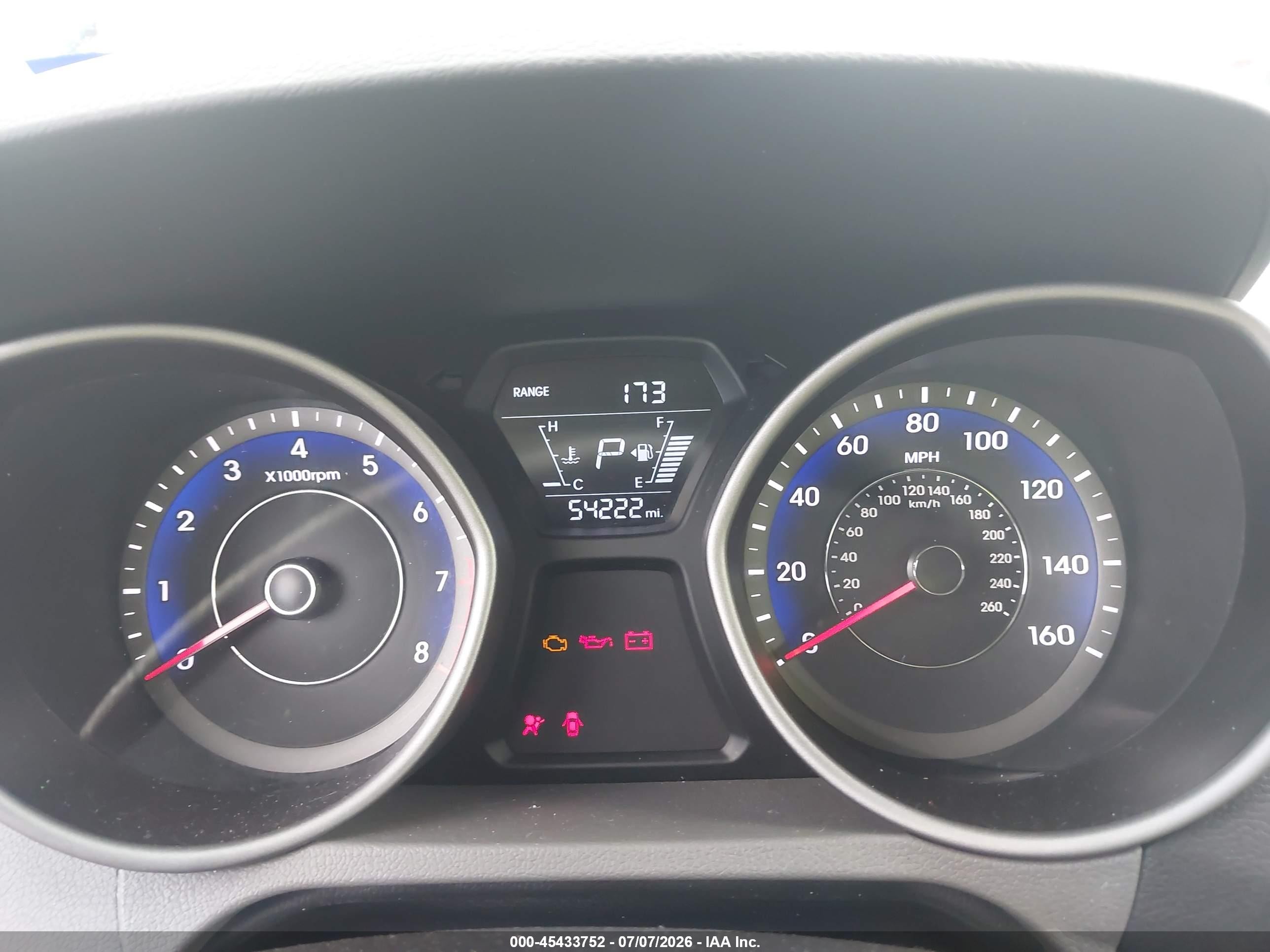 2015 Hyundai Elantra Se Blue vin: KMHDH4AE1FU329458