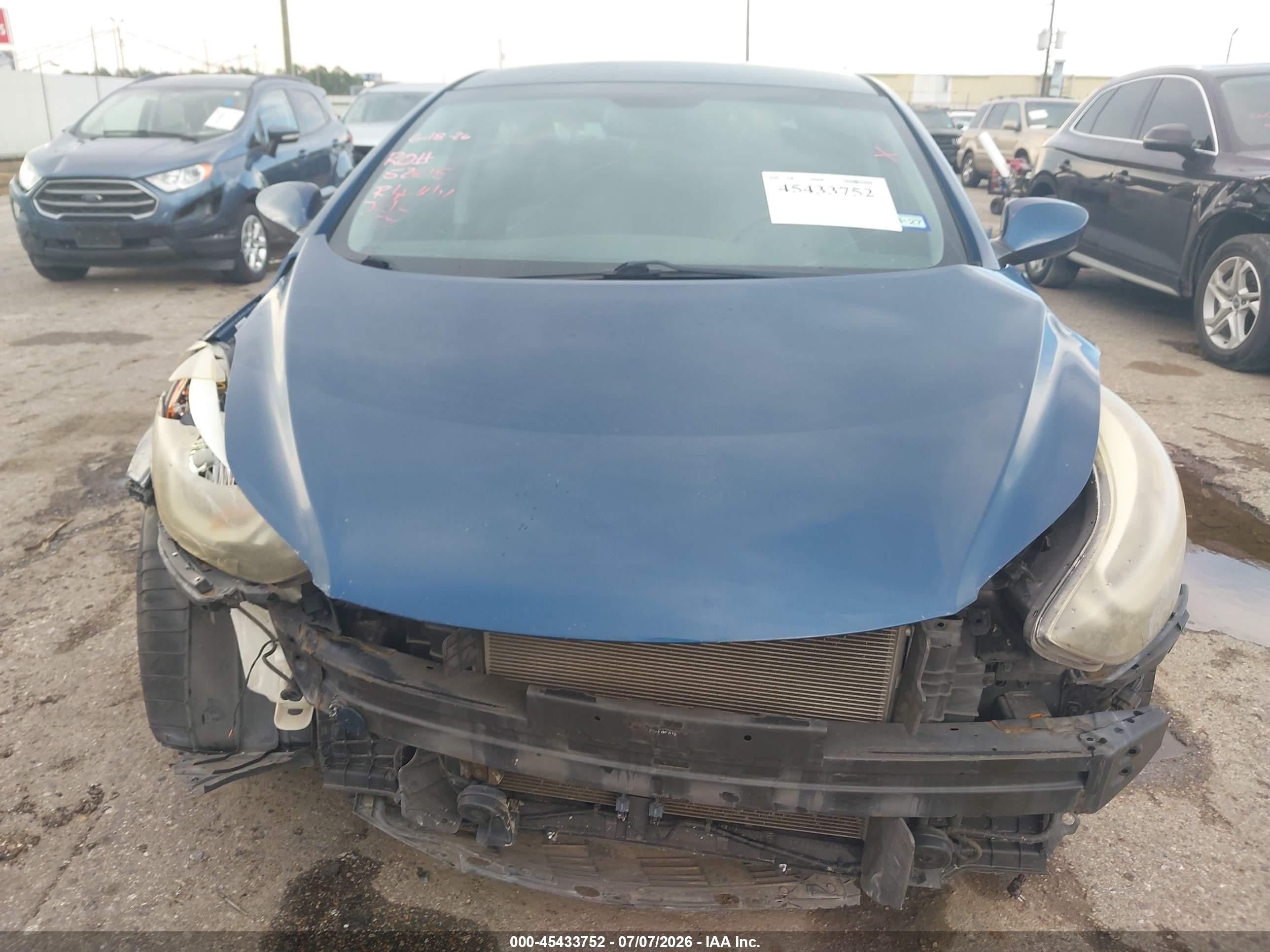 2015 Hyundai Elantra Se Blue vin: KMHDH4AE1FU329458