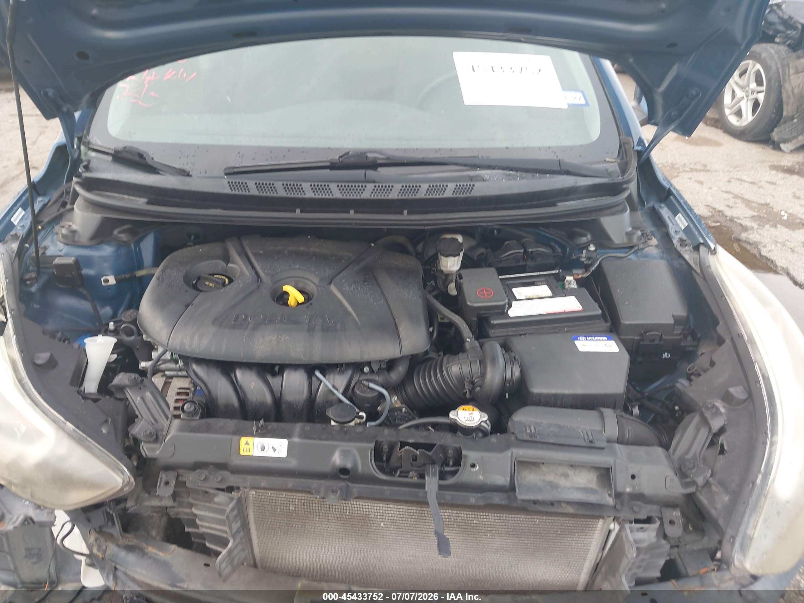 2015 Hyundai Elantra Se Blue vin: KMHDH4AE1FU329458