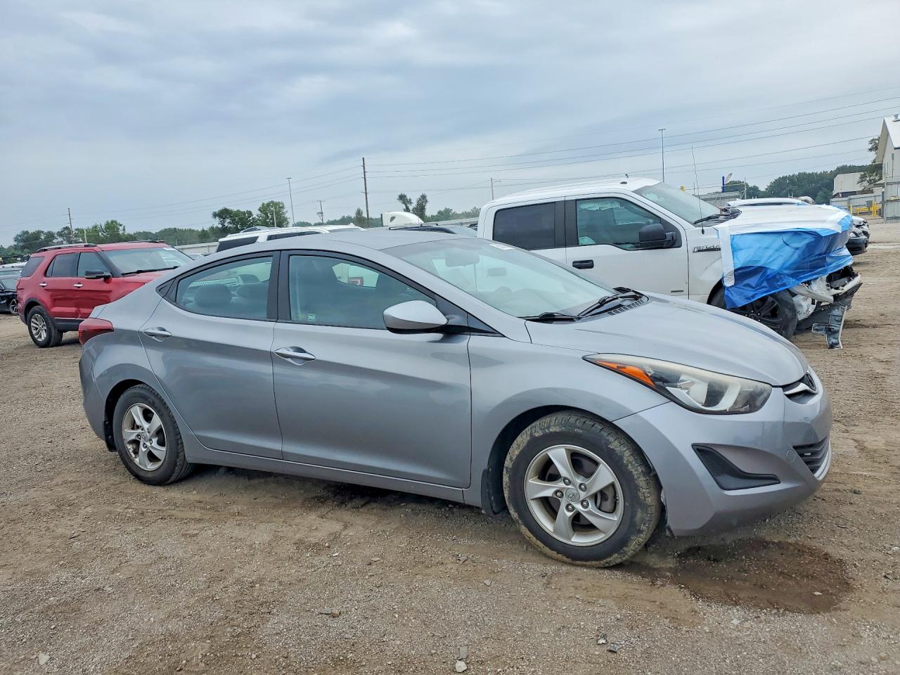 2015 Hyundai Elantra Se Gray vin: KMHDH4AE1FU330089