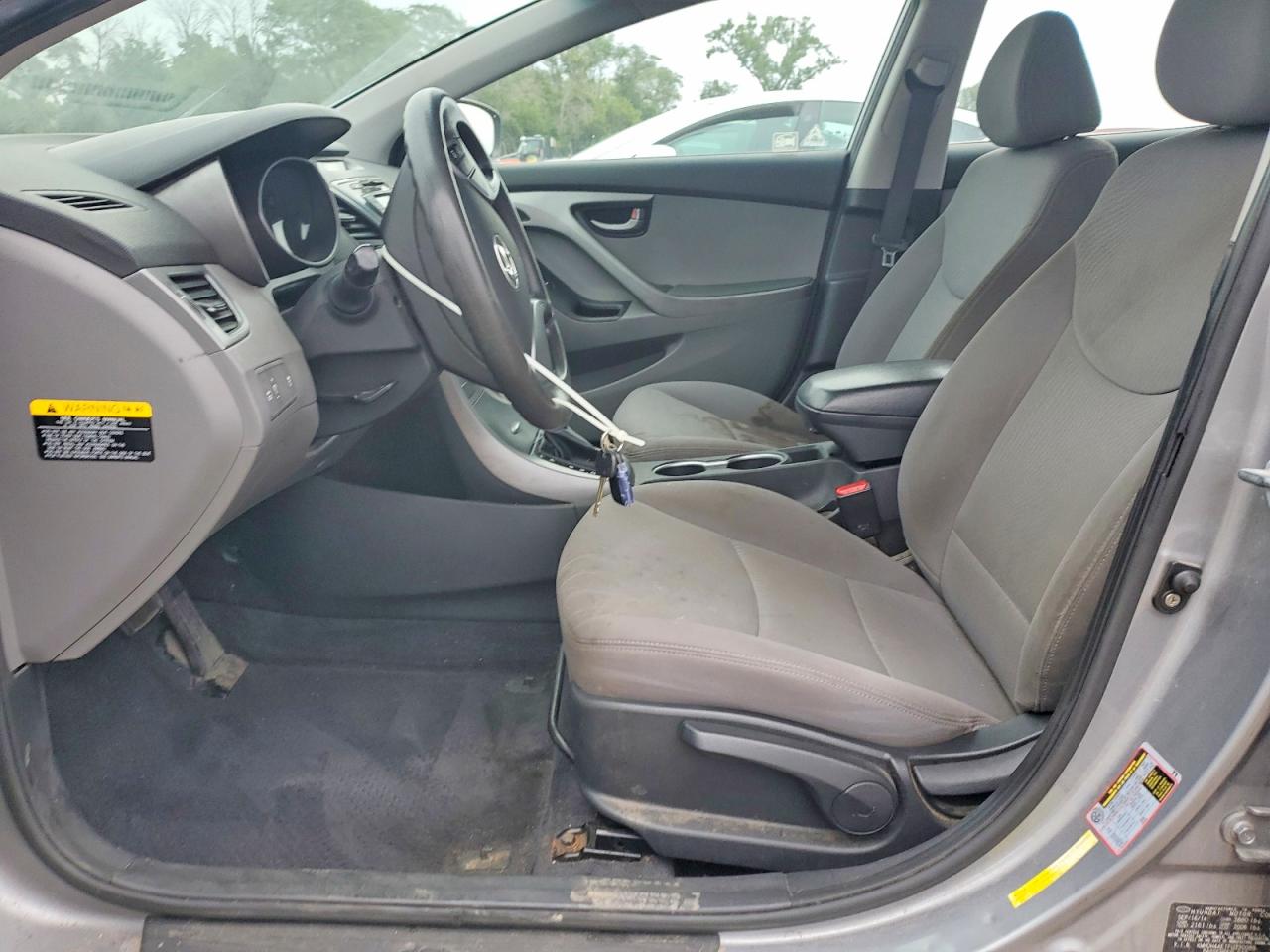 2015 Hyundai Elantra Se Gray vin: KMHDH4AE1FU330089