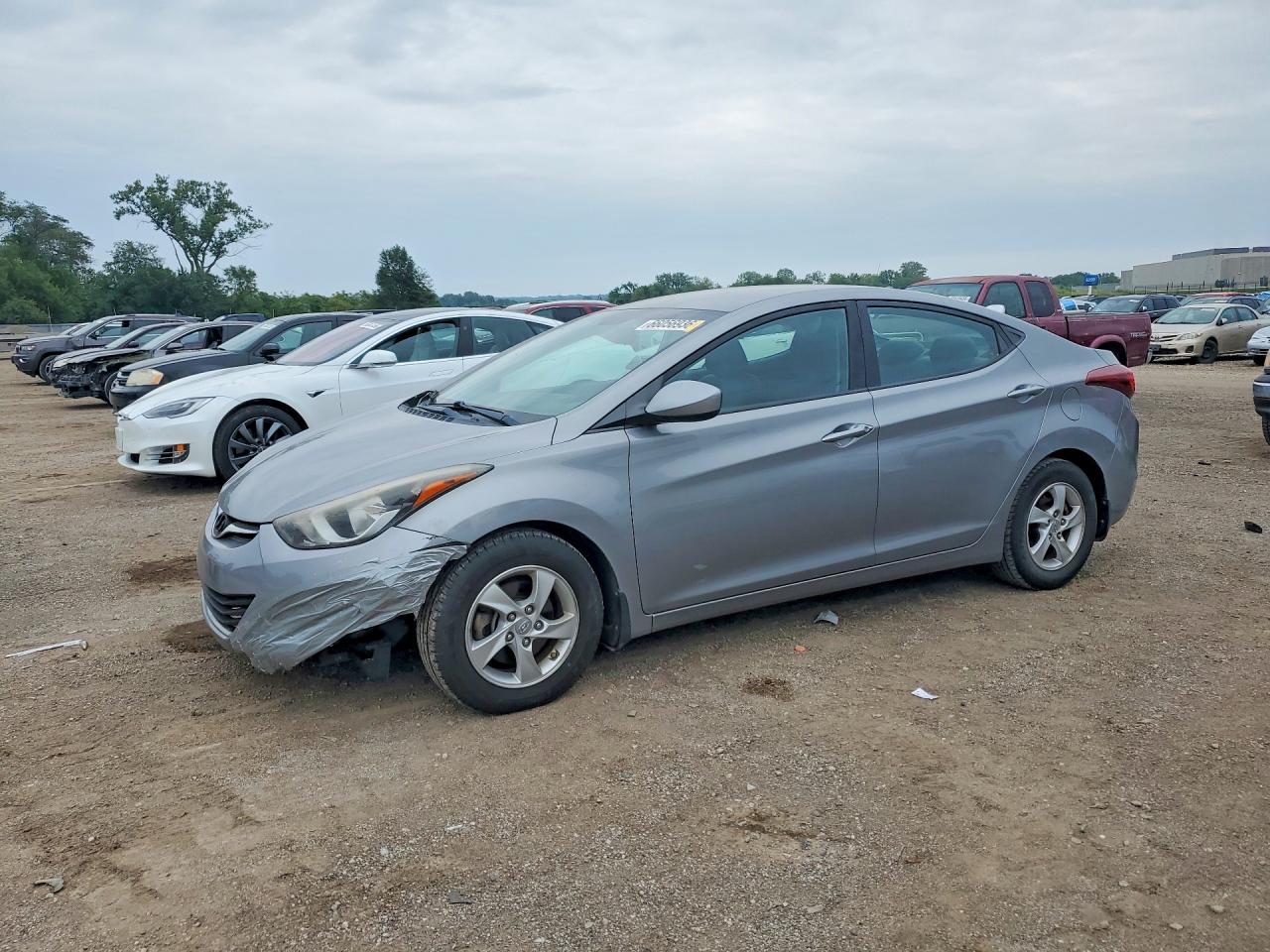 2015 Hyundai Elantra Se Gray vin: KMHDH4AE1FU330089
