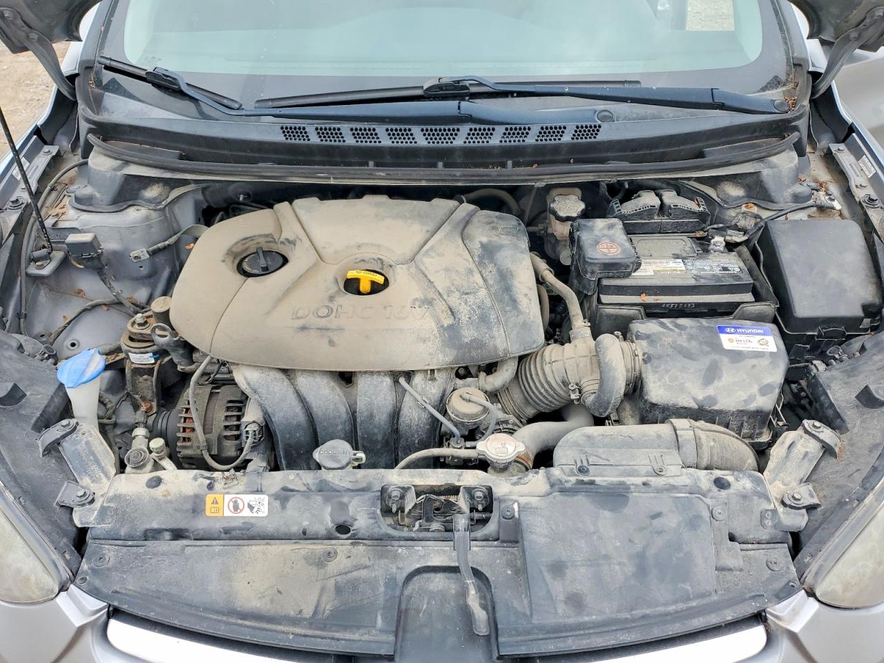 2015 Hyundai Elantra Se Gray vin: KMHDH4AE1FU330089