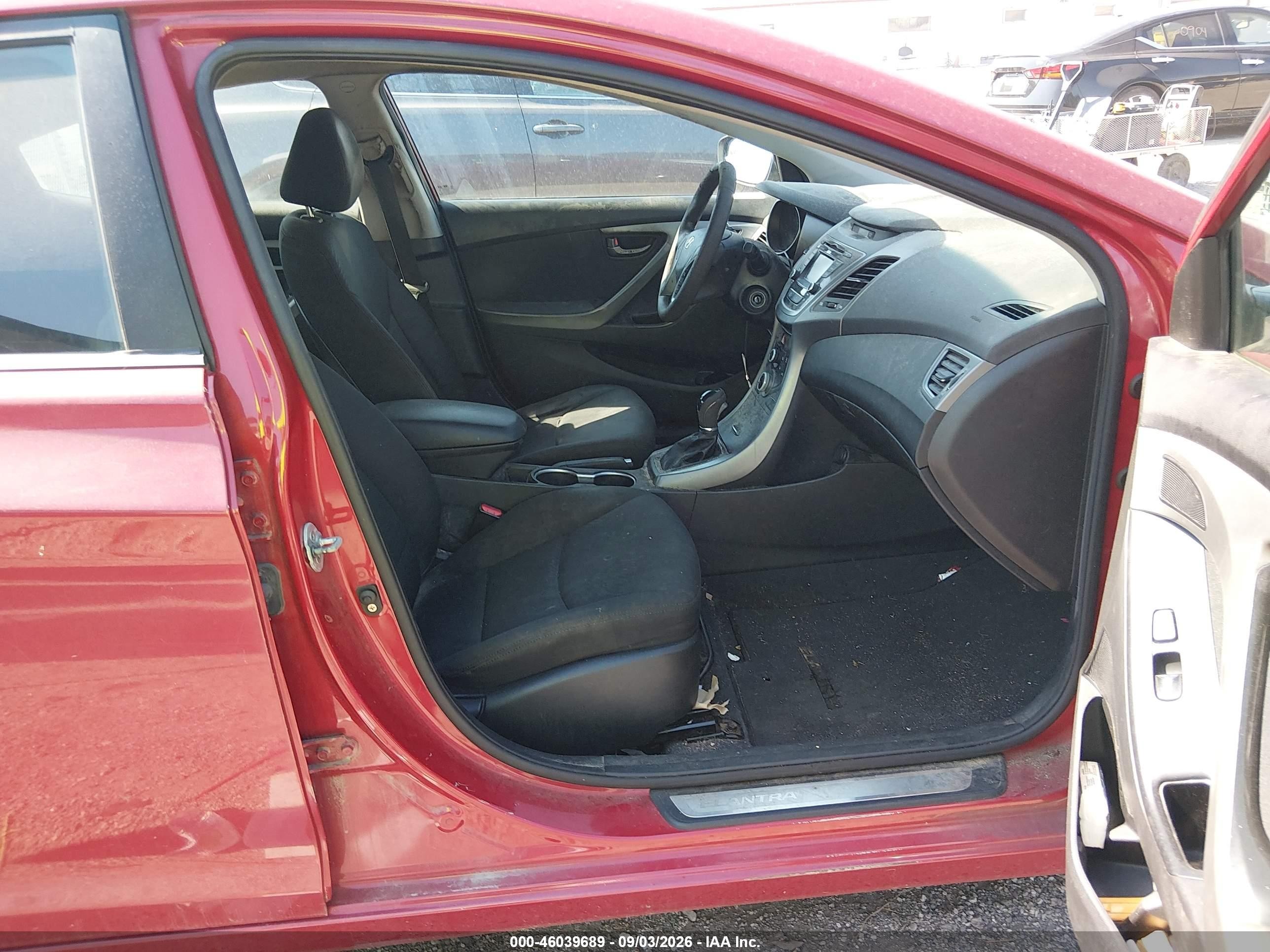 2015 Hyundai Elantra Se Красный vin: KMHDH4AE1FU354814