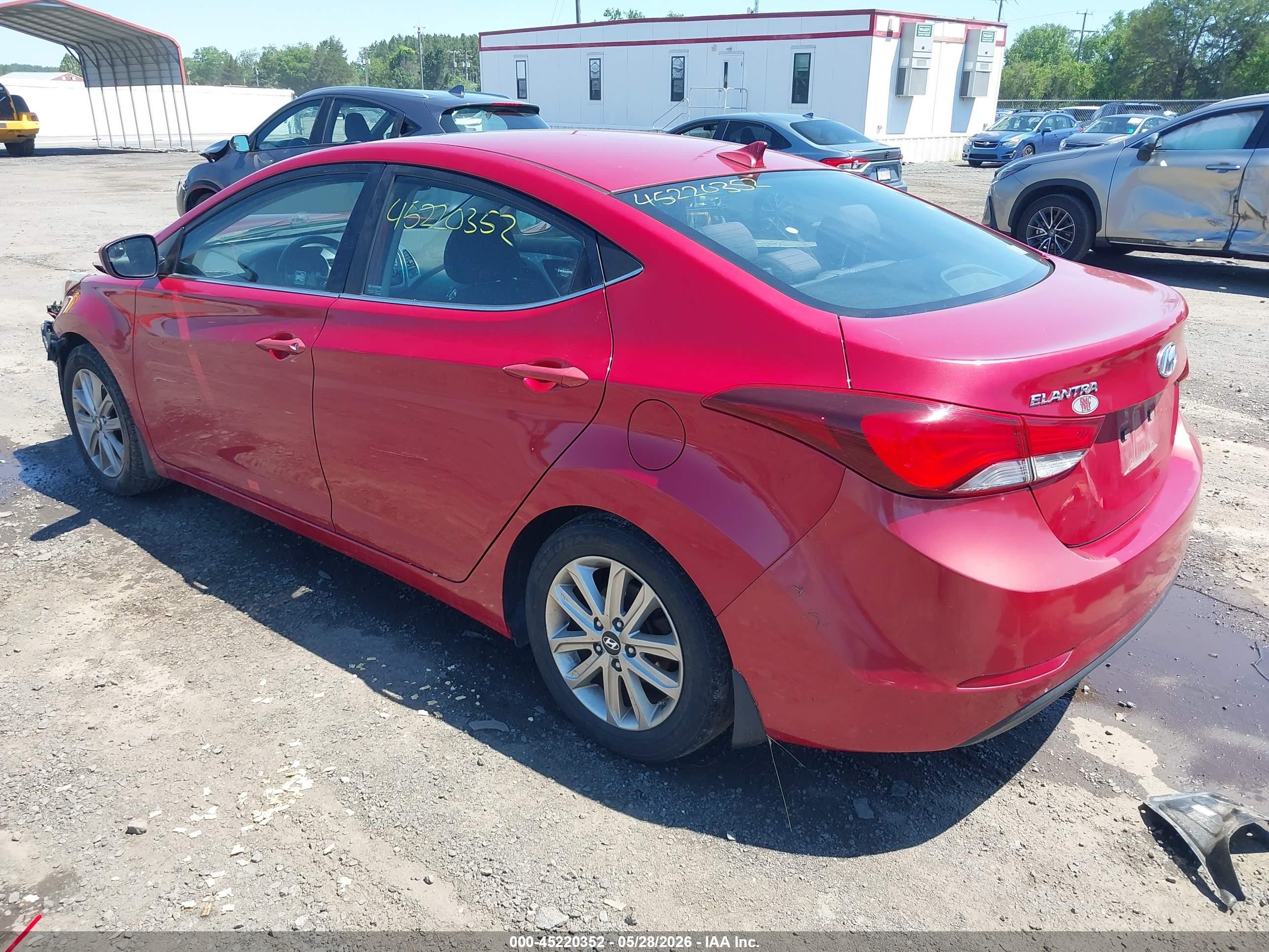 2015 Hyundai Elantra Se Red vin: KMHDH4AE1FU355042