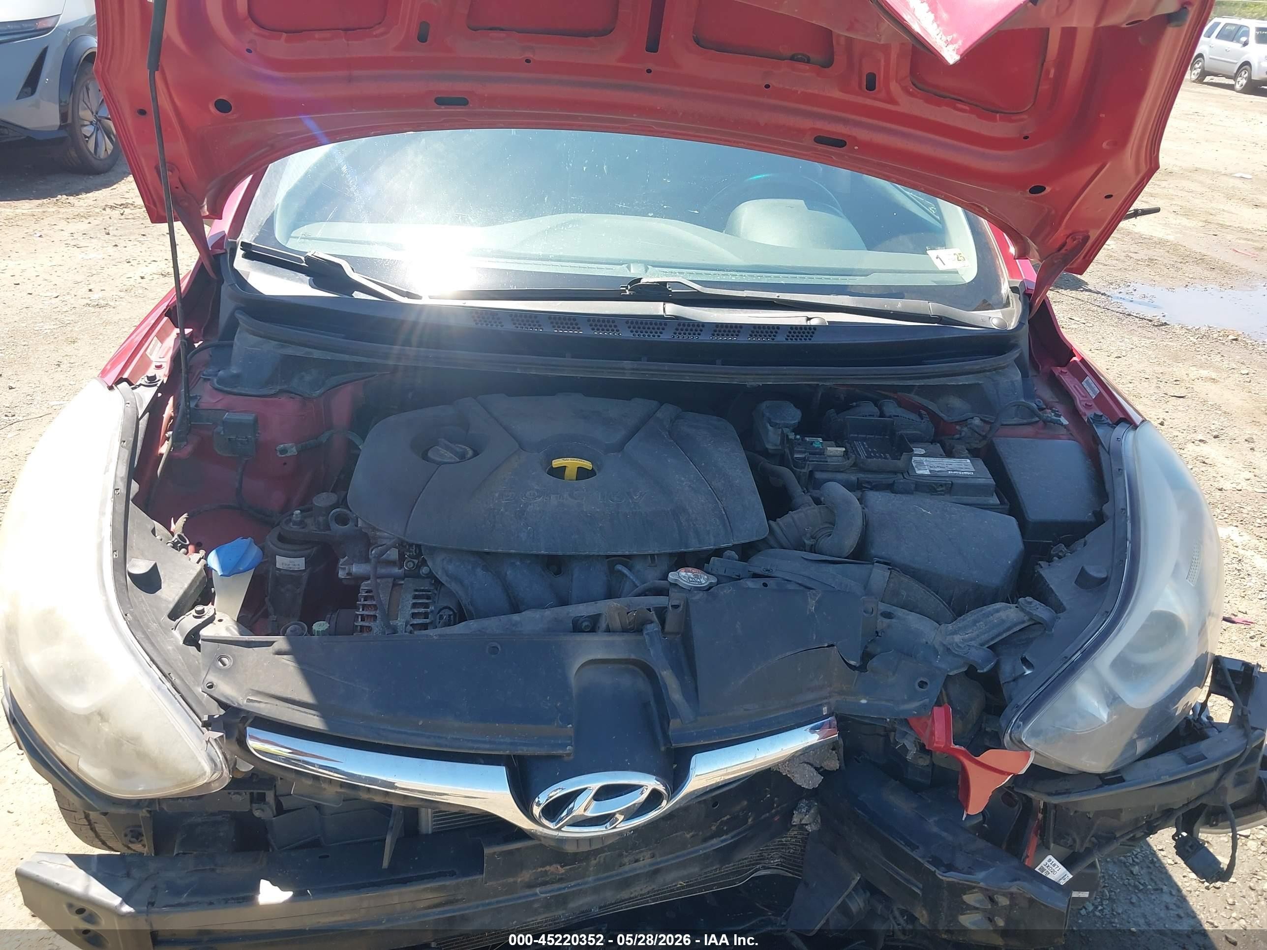 2015 Hyundai Elantra Se Red vin: KMHDH4AE1FU355042
