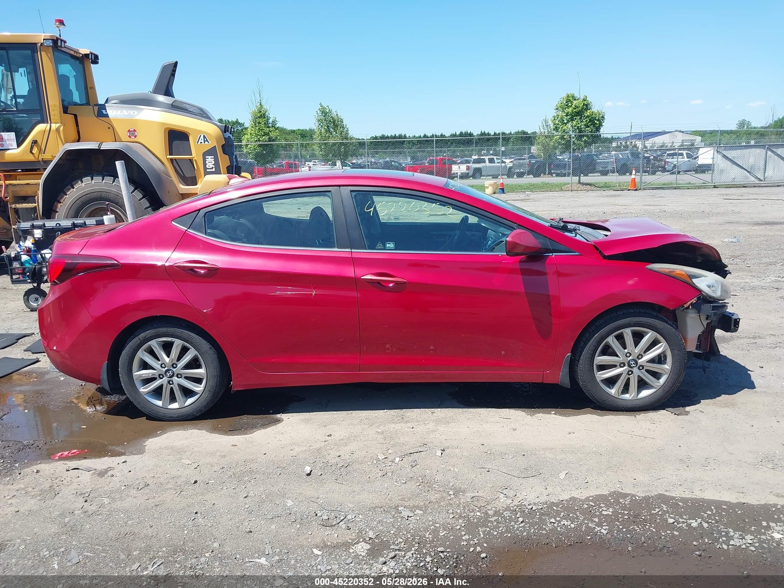 2015 Hyundai Elantra Se Red vin: KMHDH4AE1FU355042