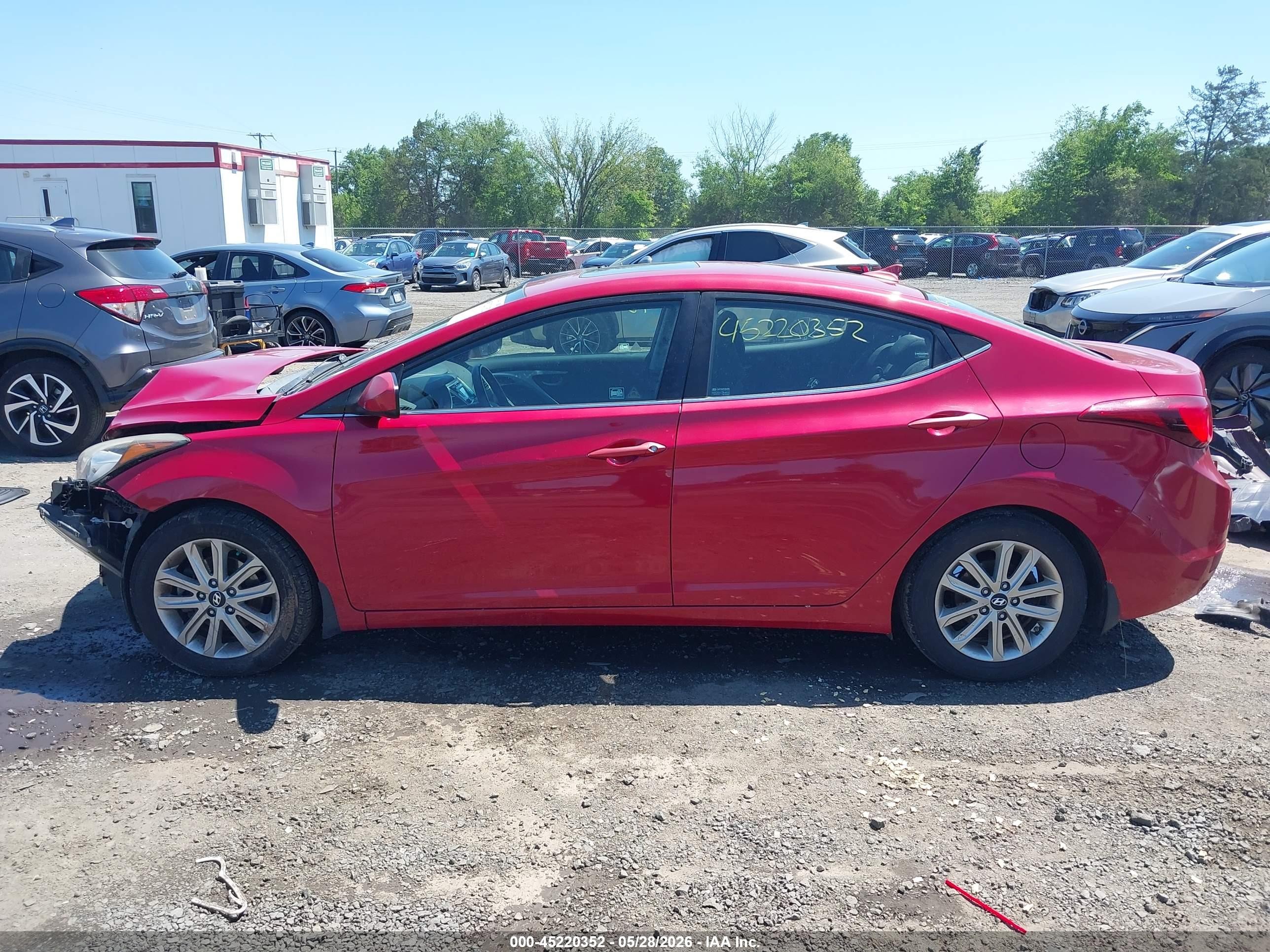 2015 Hyundai Elantra Se Red vin: KMHDH4AE1FU355042
