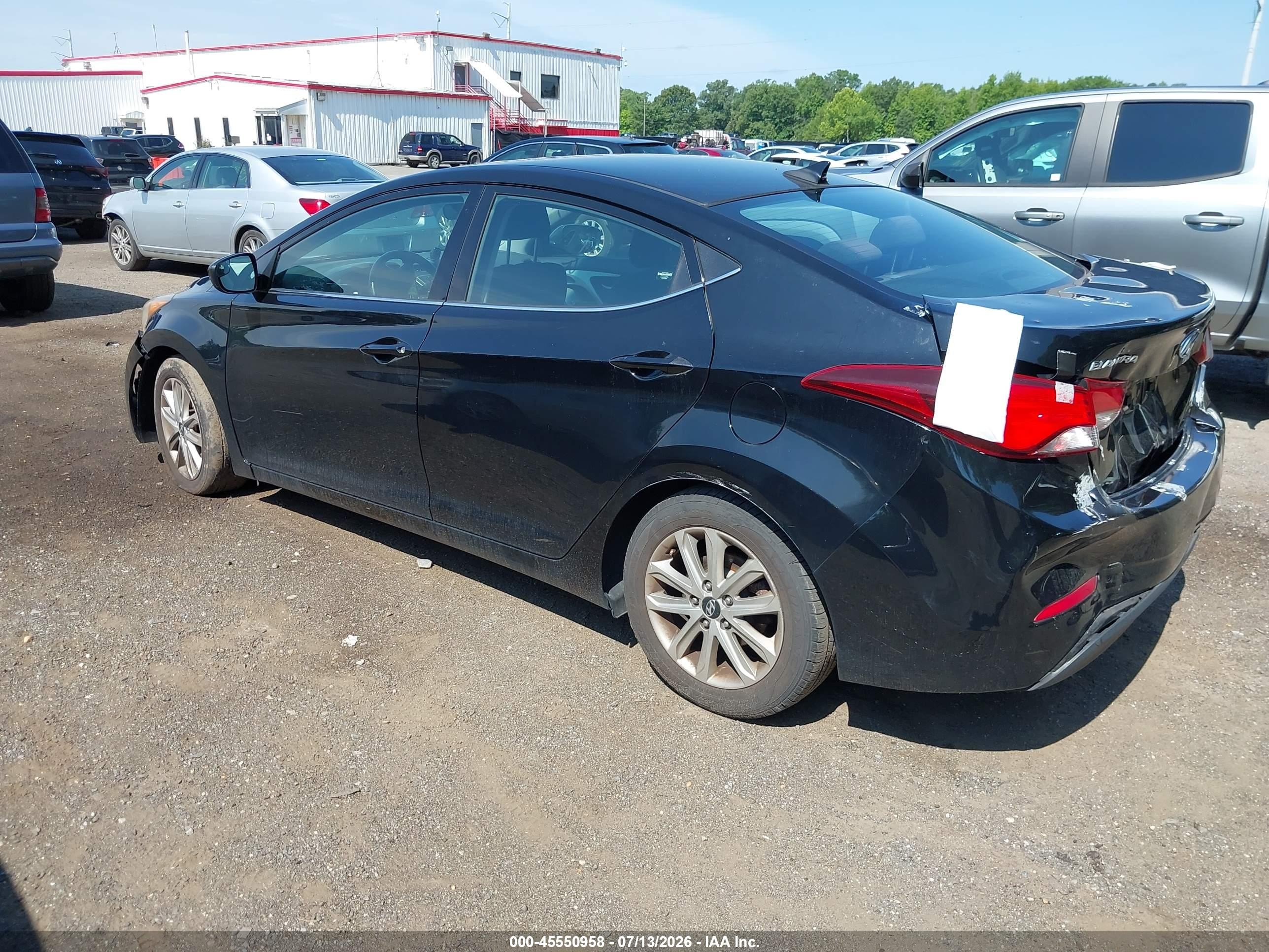 2015 Hyundai Elantra Se Черный vin: KMHDH4AE1FU357258