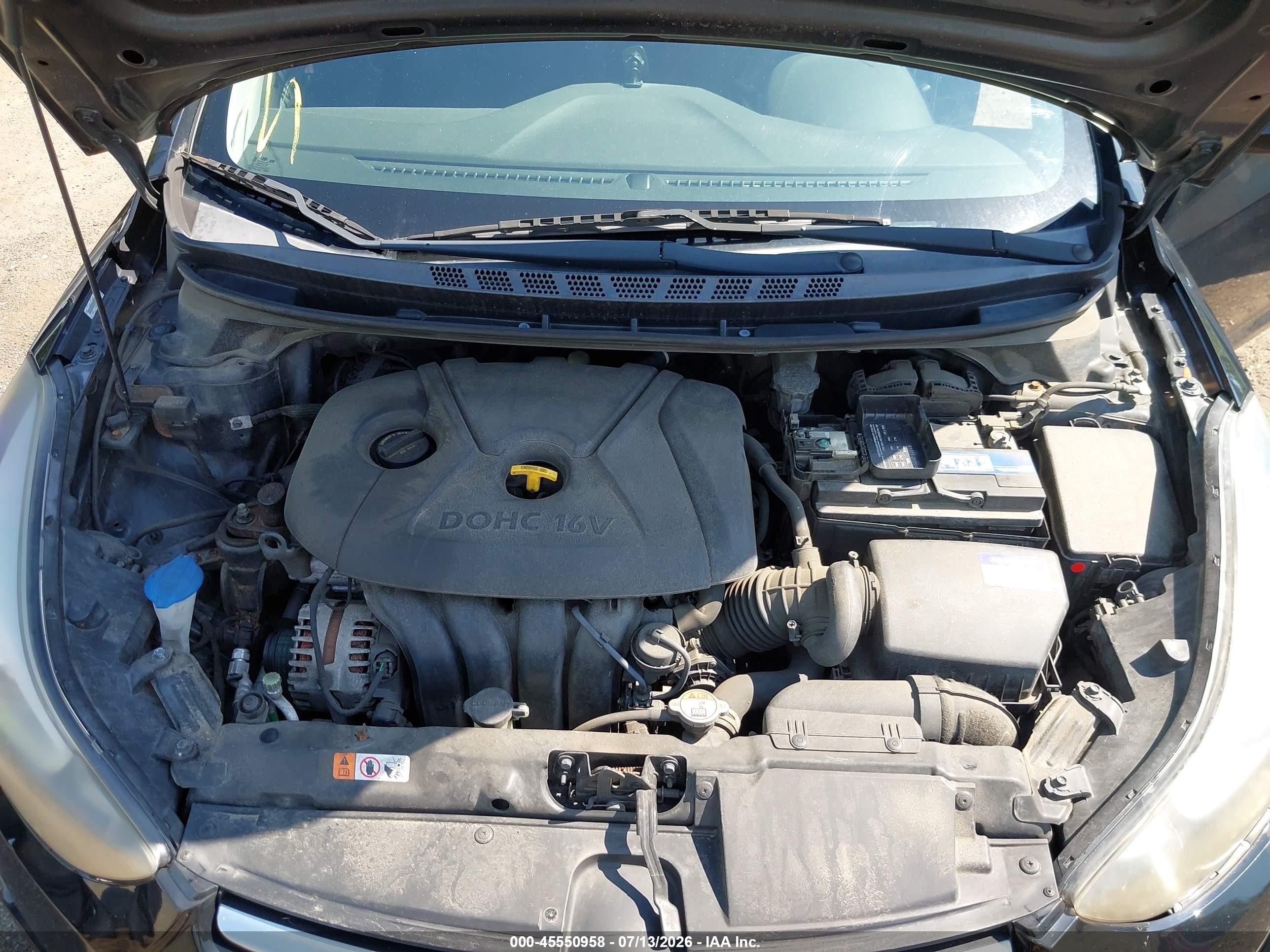 2015 Hyundai Elantra Se Черный vin: KMHDH4AE1FU357258