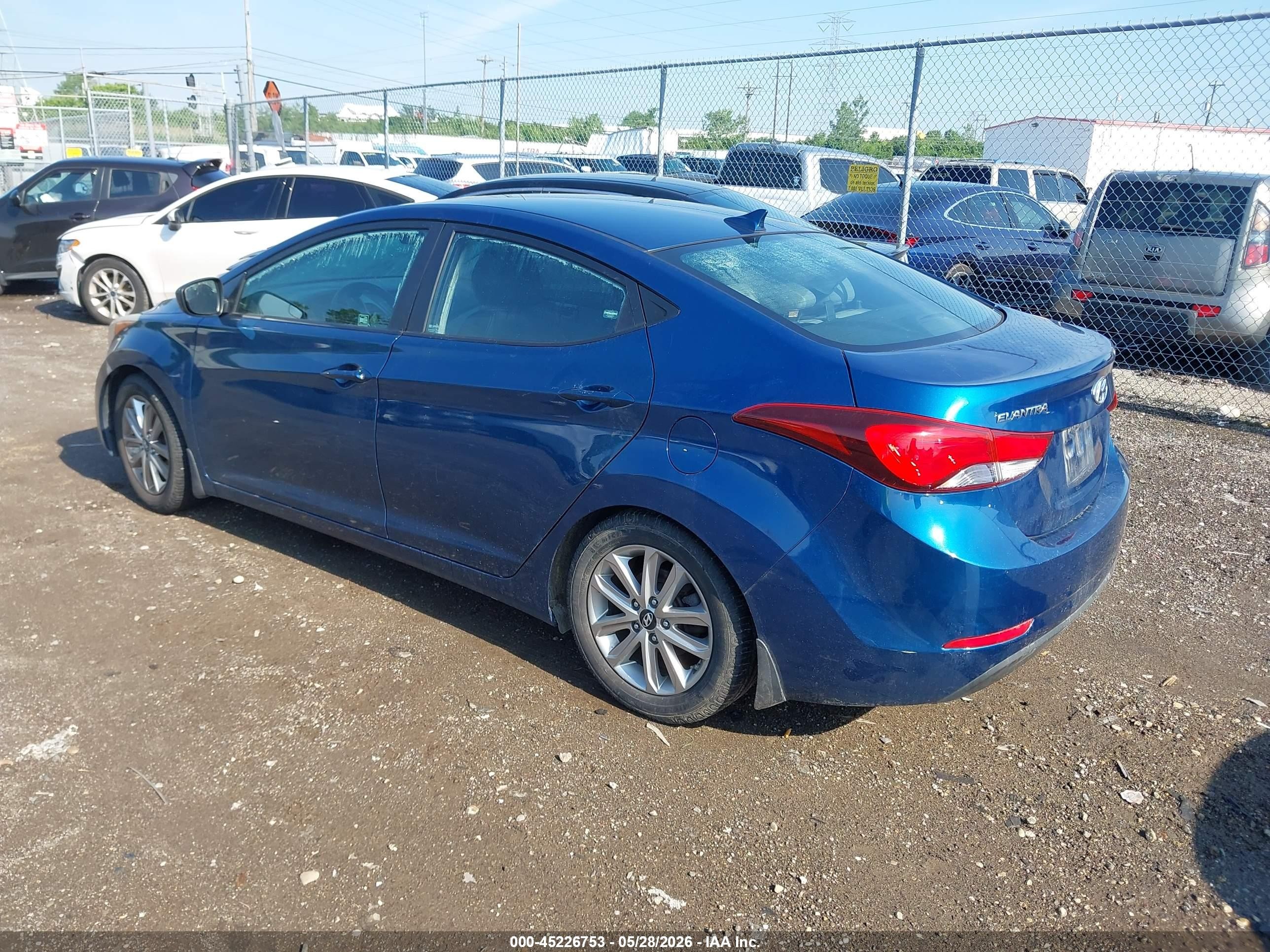 2015 Hyundai Elantra Se Blue vin: KMHDH4AE1FU360466