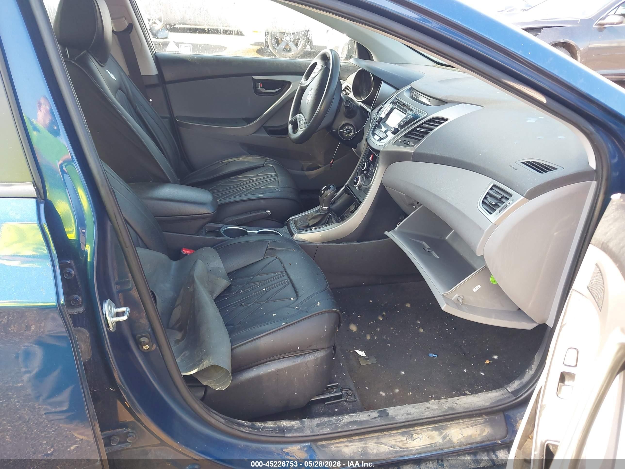 2015 Hyundai Elantra Se Blue vin: KMHDH4AE1FU360466