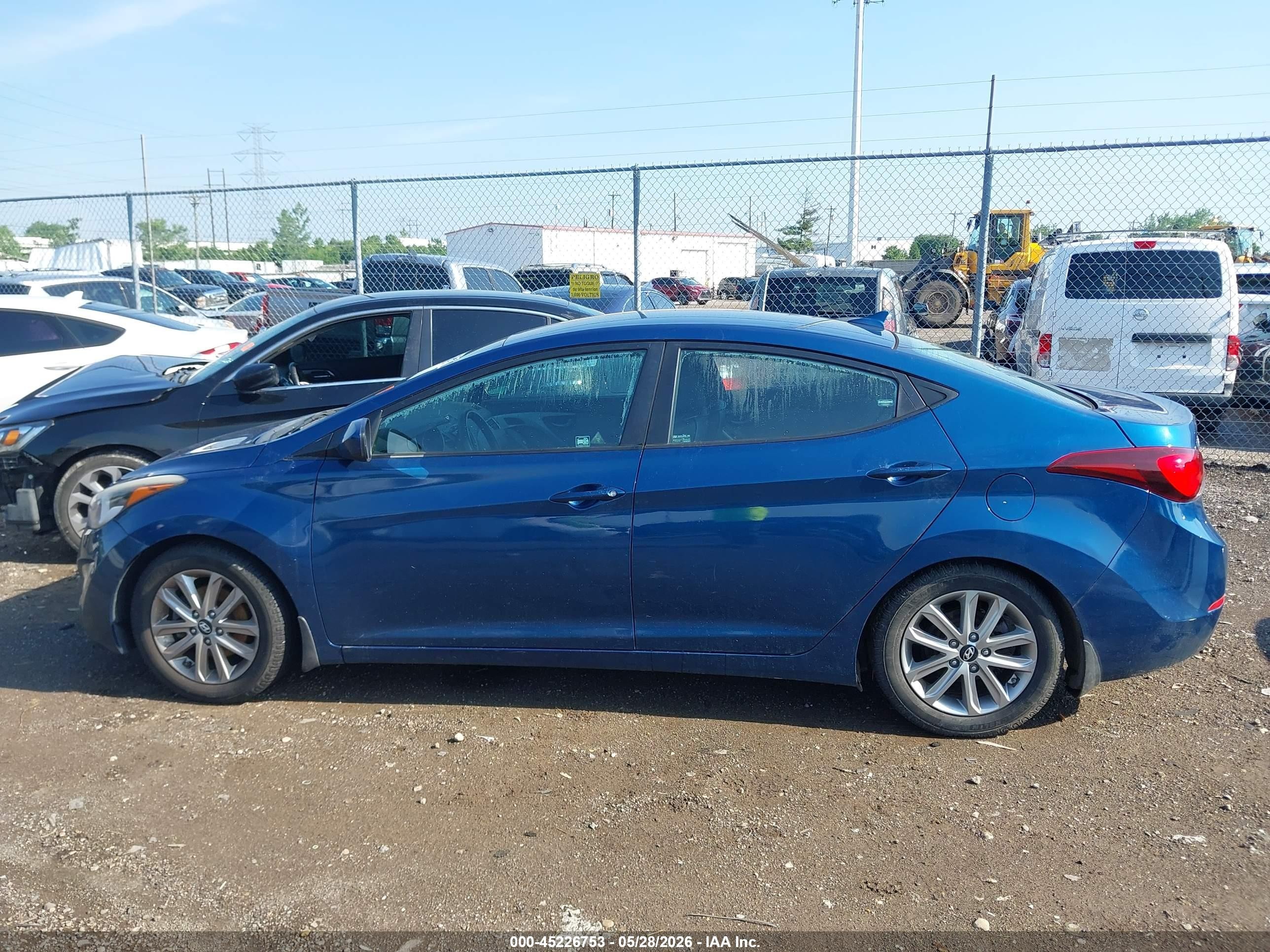 2015 Hyundai Elantra Se Blue vin: KMHDH4AE1FU360466
