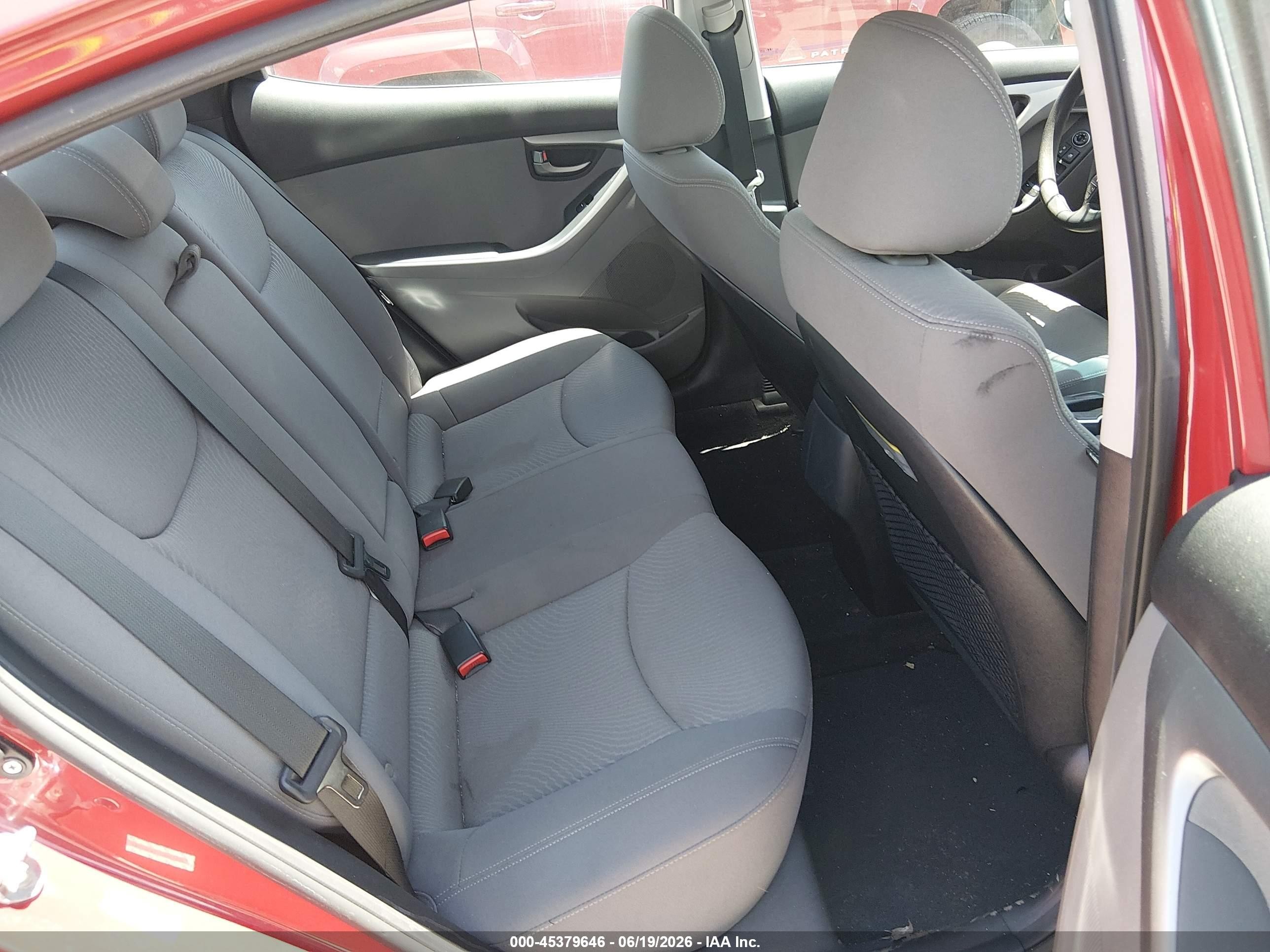 2015 Hyundai Elantra Se Red vin: KMHDH4AE1FU381592