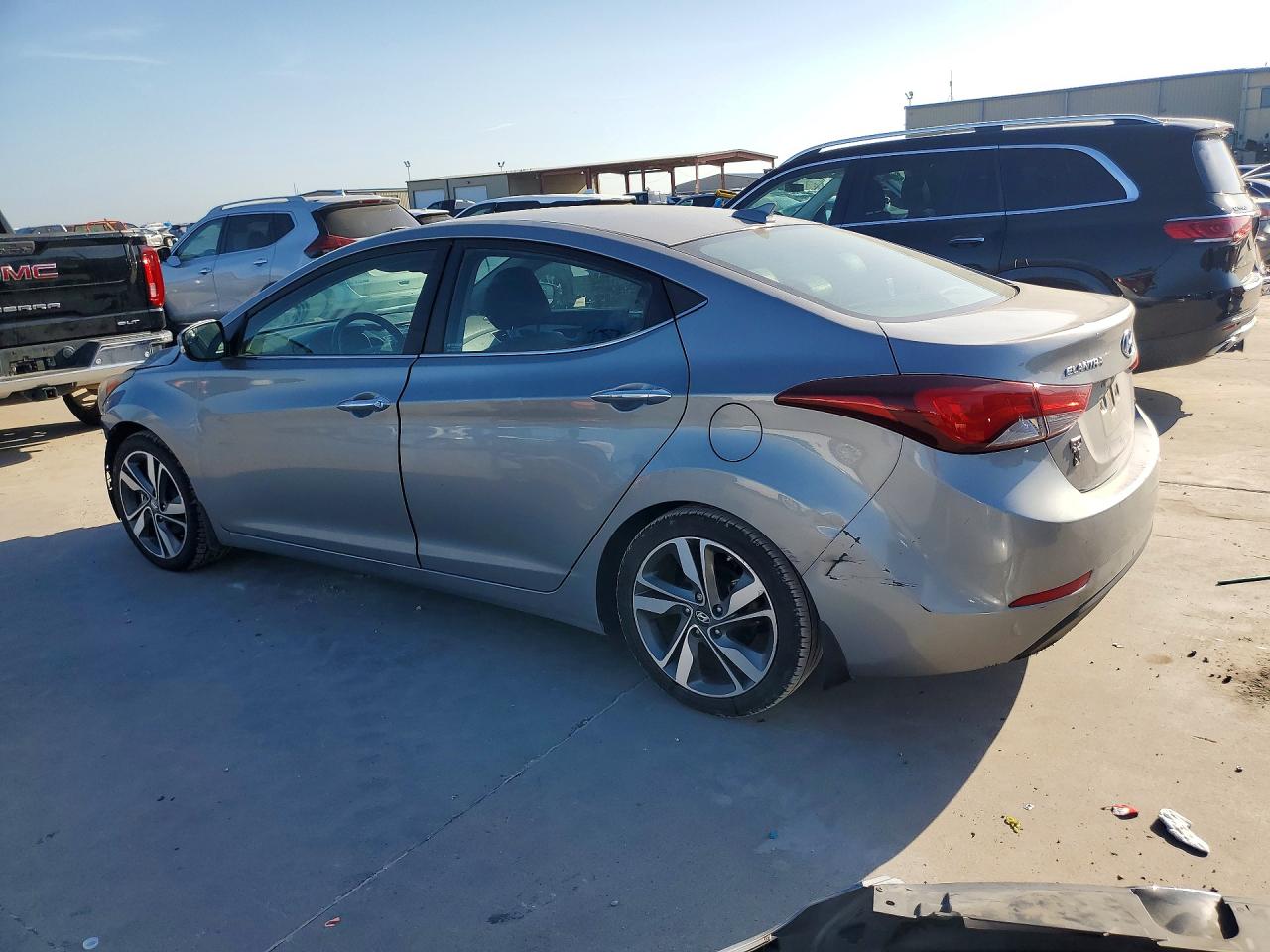 2015 Hyundai Elantra Limited Gray vin: KMHDH4AE1FU389658