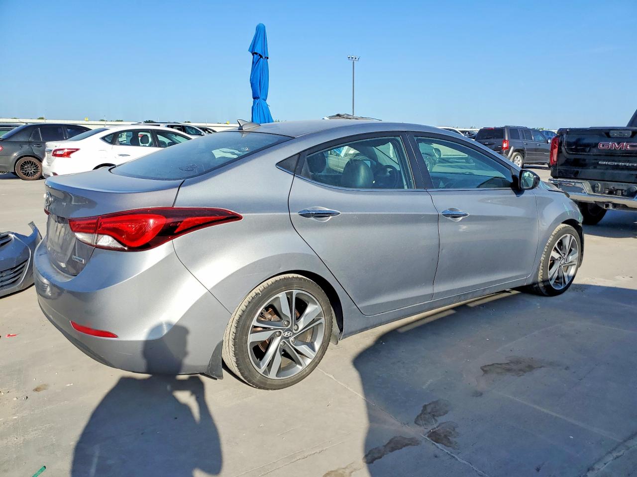 2015 Hyundai Elantra Limited Gray vin: KMHDH4AE1FU389658