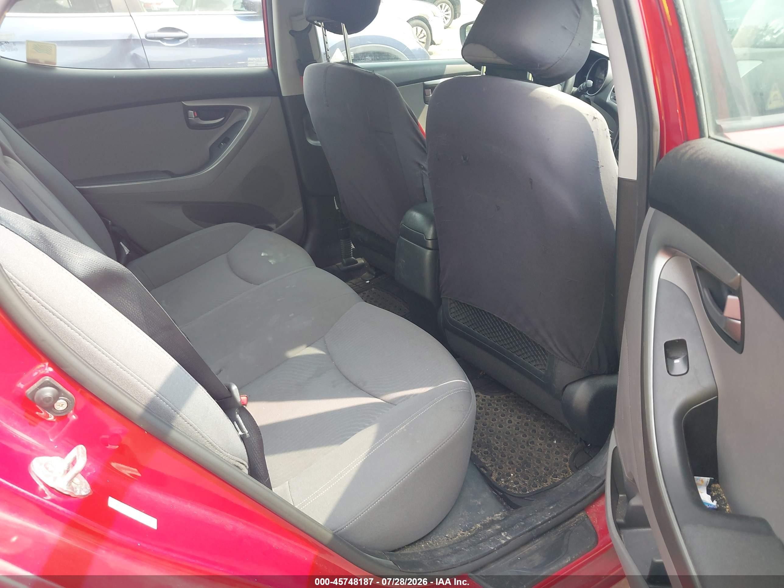 2015 Hyundai Elantra Se Burgundy vin: KMHDH4AE1FU416129