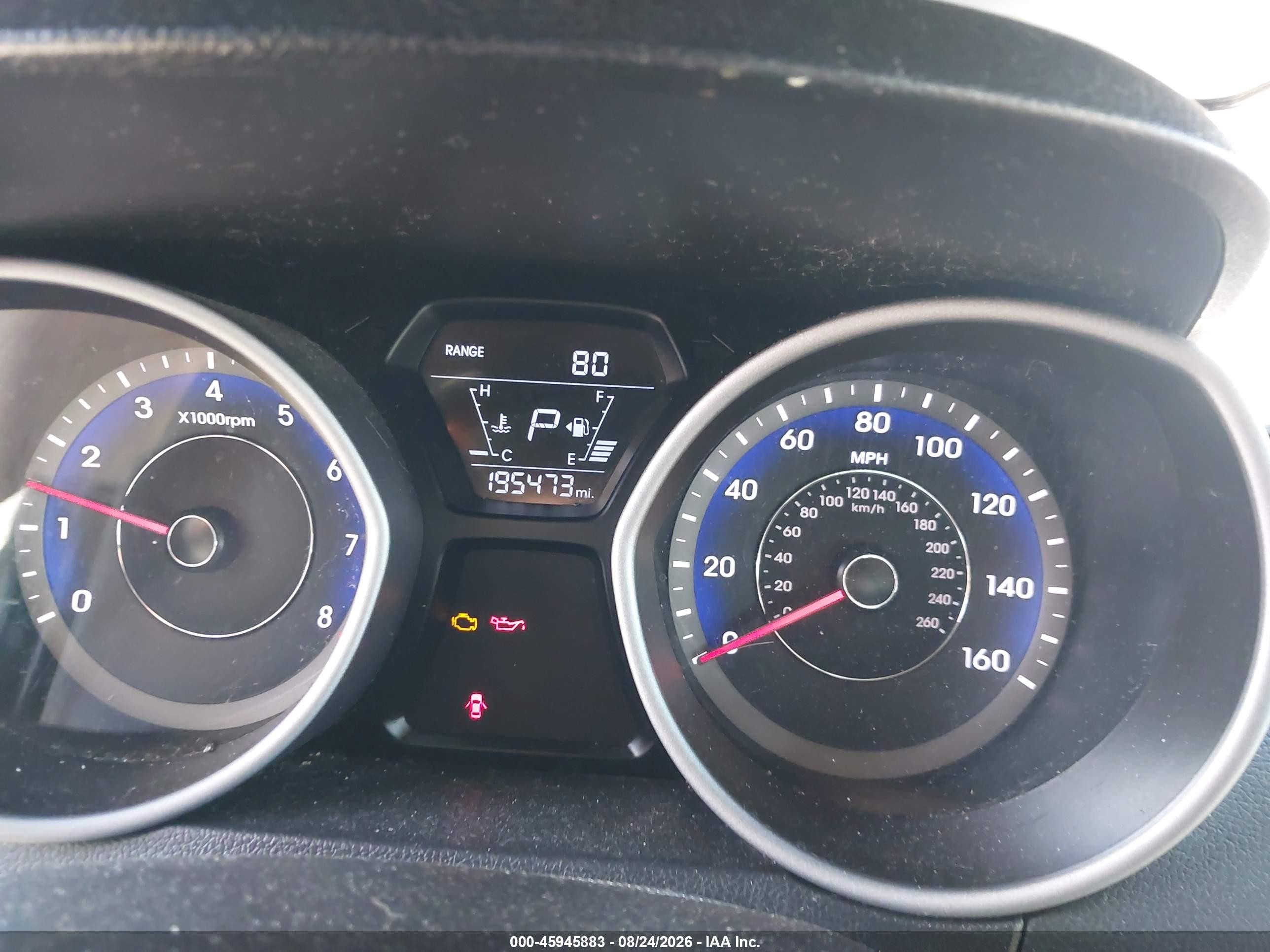 2015 Hyundai Elantra Se Черный vin: KMHDH4AE1FU437675