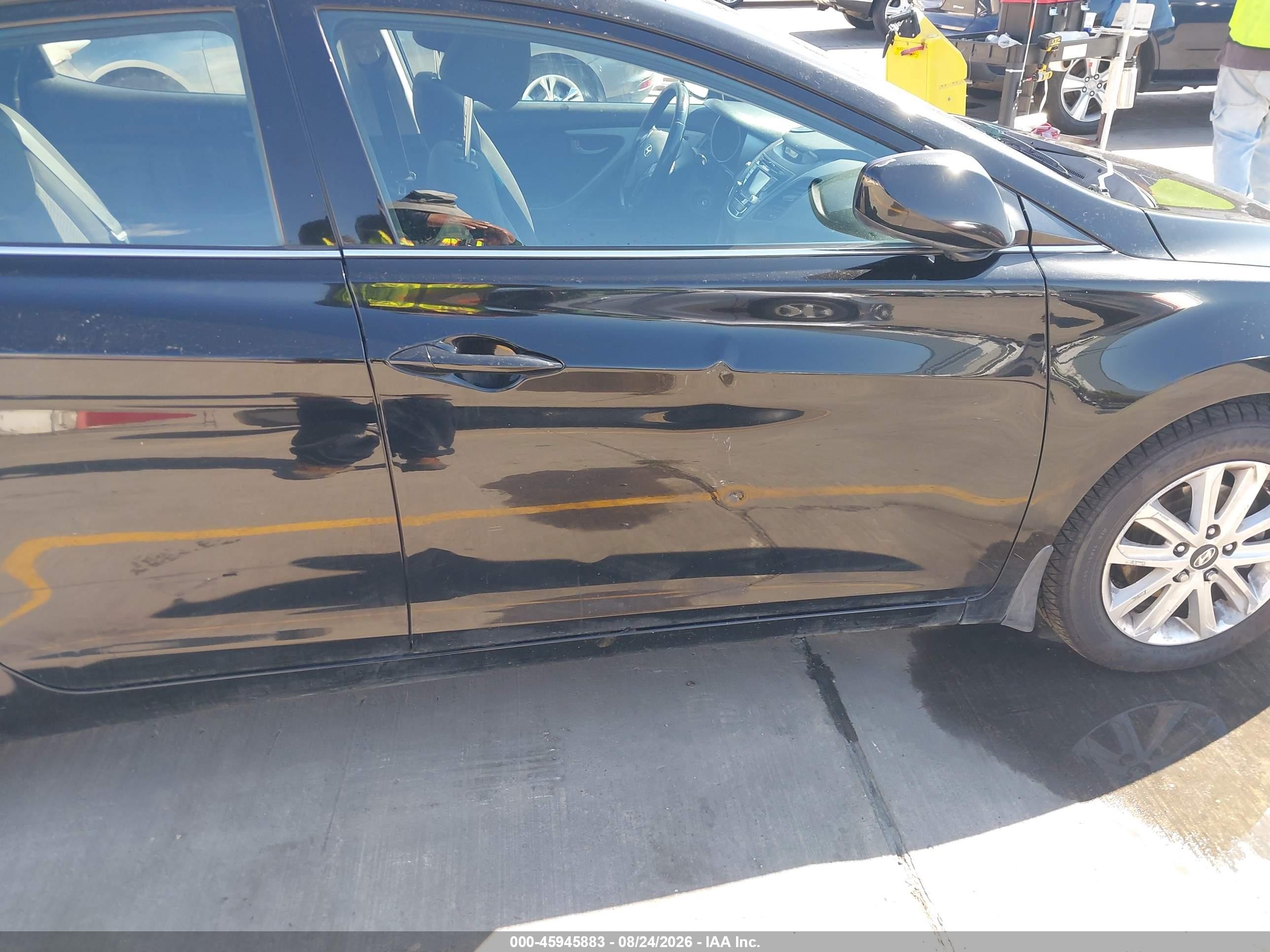 2015 Hyundai Elantra Se Черный vin: KMHDH4AE1FU437675
