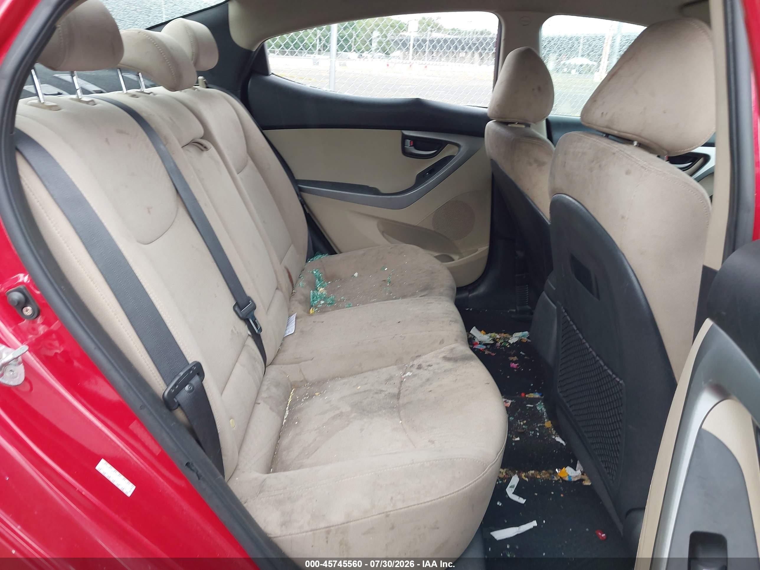 2015 Hyundai Elantra Se Red vin: KMHDH4AE1FU442875