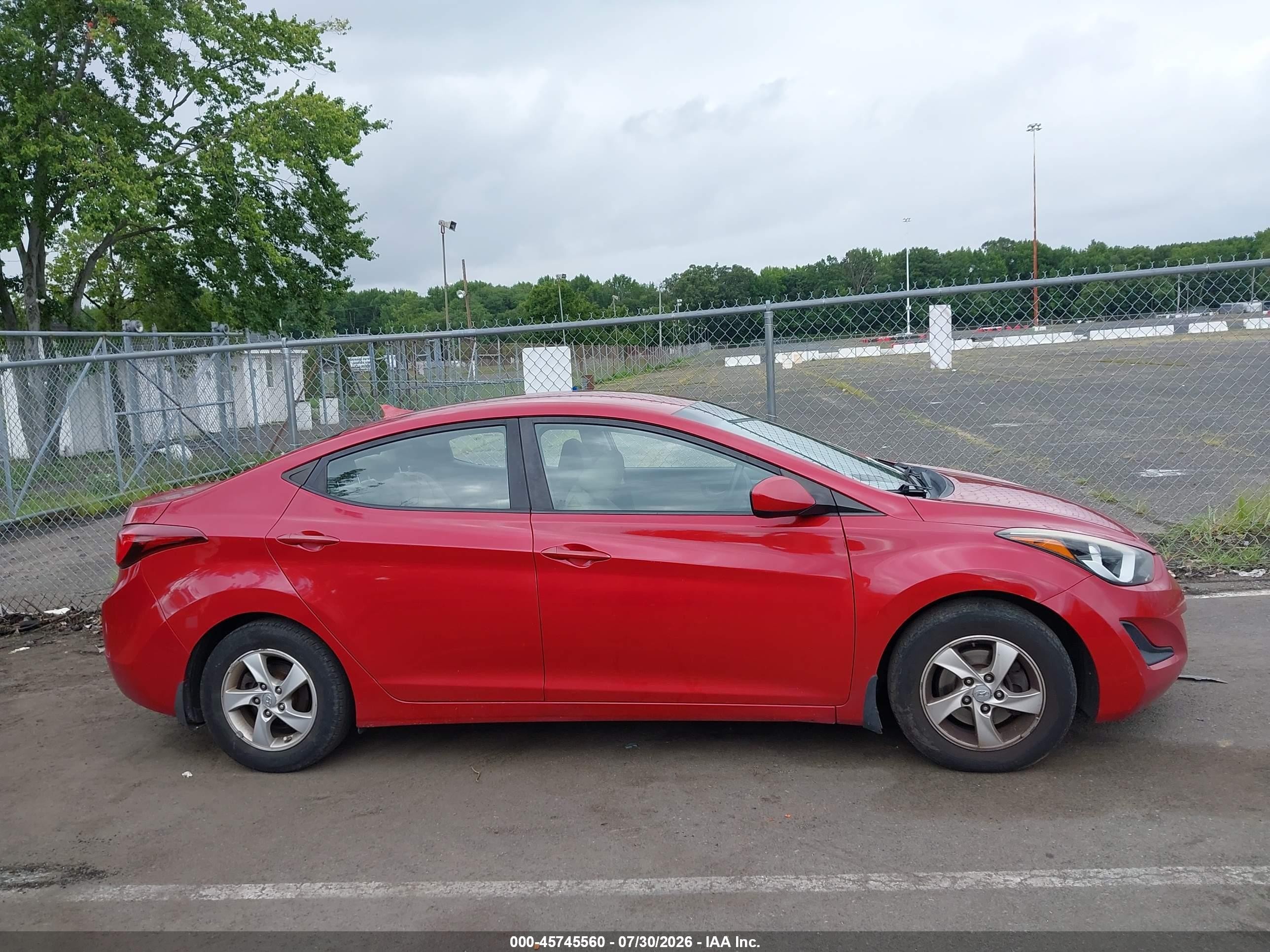 2015 Hyundai Elantra Se Red vin: KMHDH4AE1FU442875