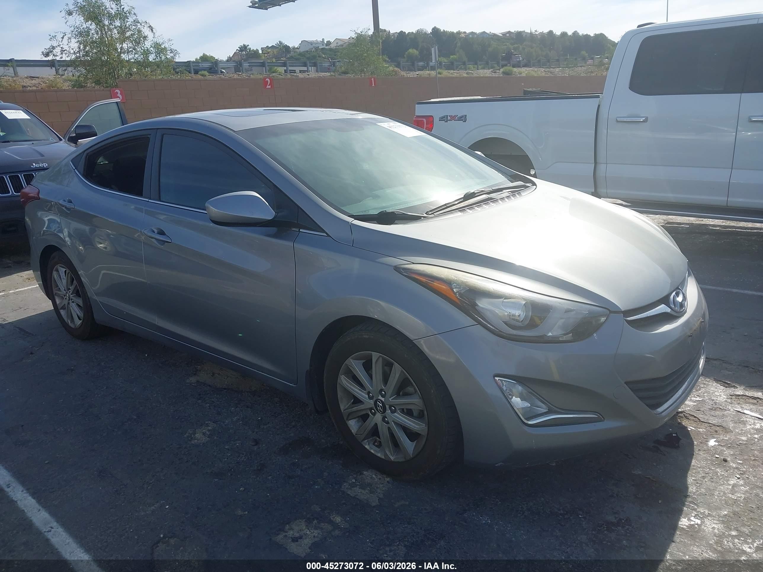 2015 Hyundai Elantra Se Silver vin: KMHDH4AE1FU446666