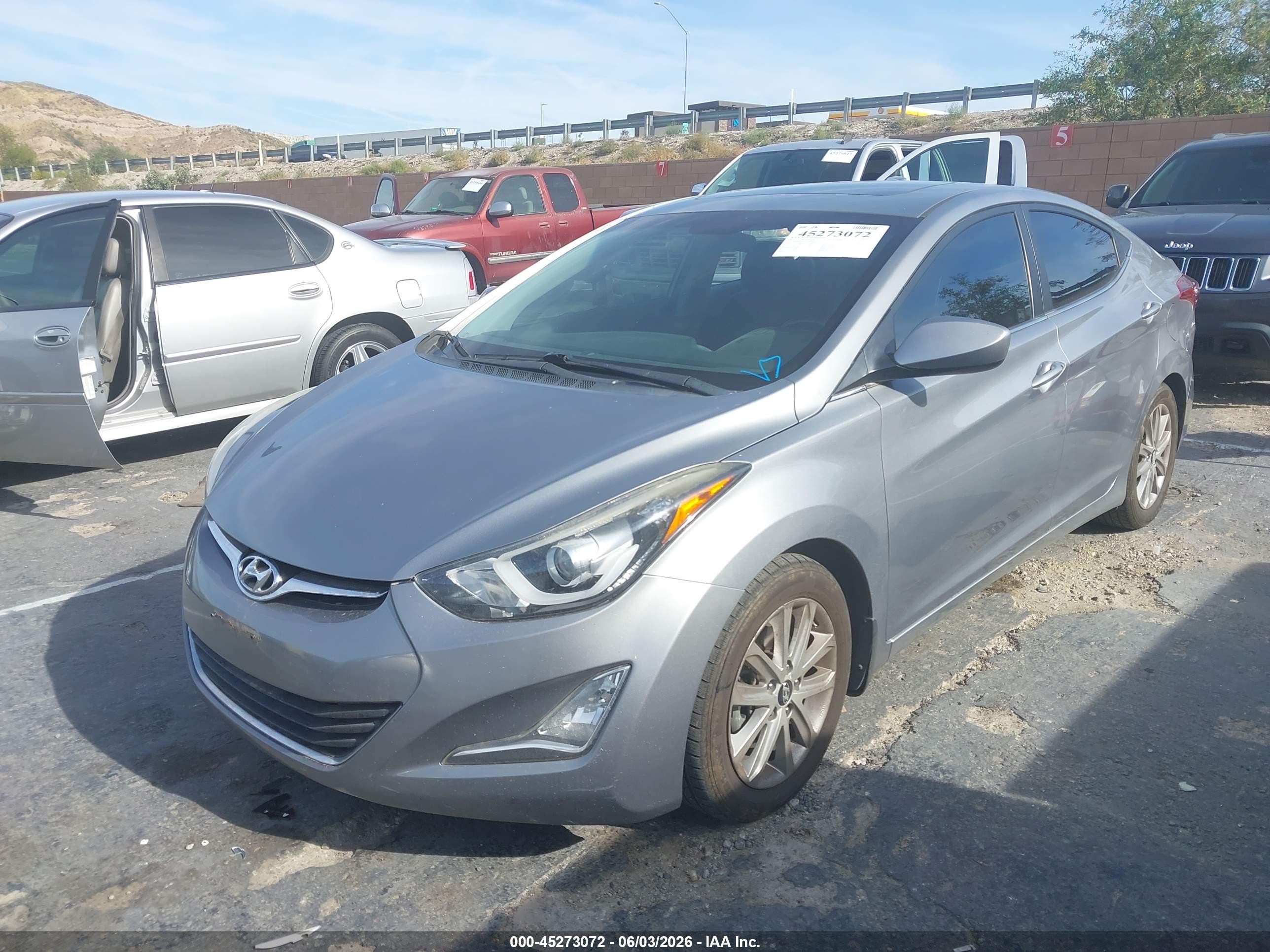 2015 Hyundai Elantra Se Silver vin: KMHDH4AE1FU446666
