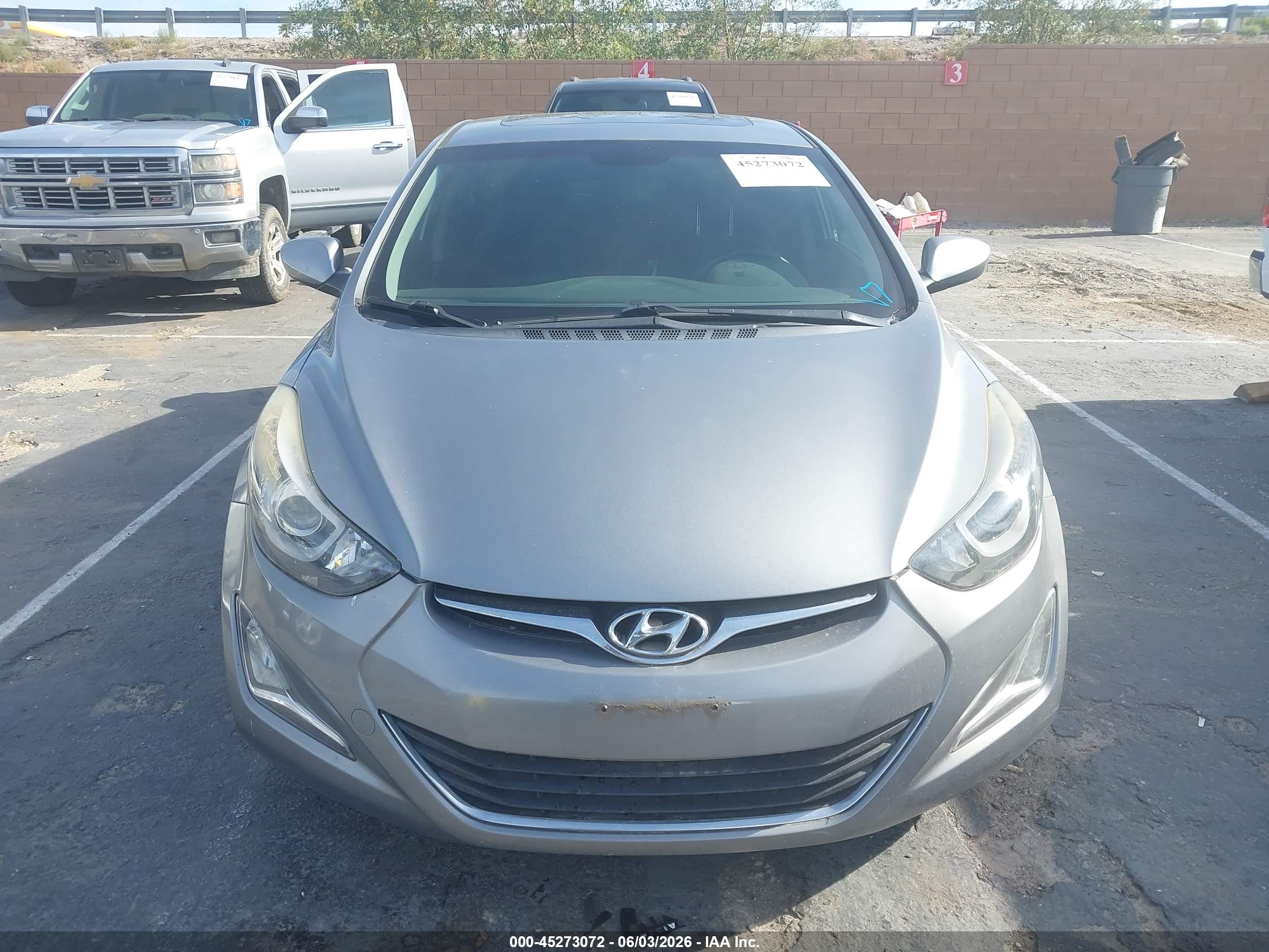 2015 Hyundai Elantra Se Silver vin: KMHDH4AE1FU446666