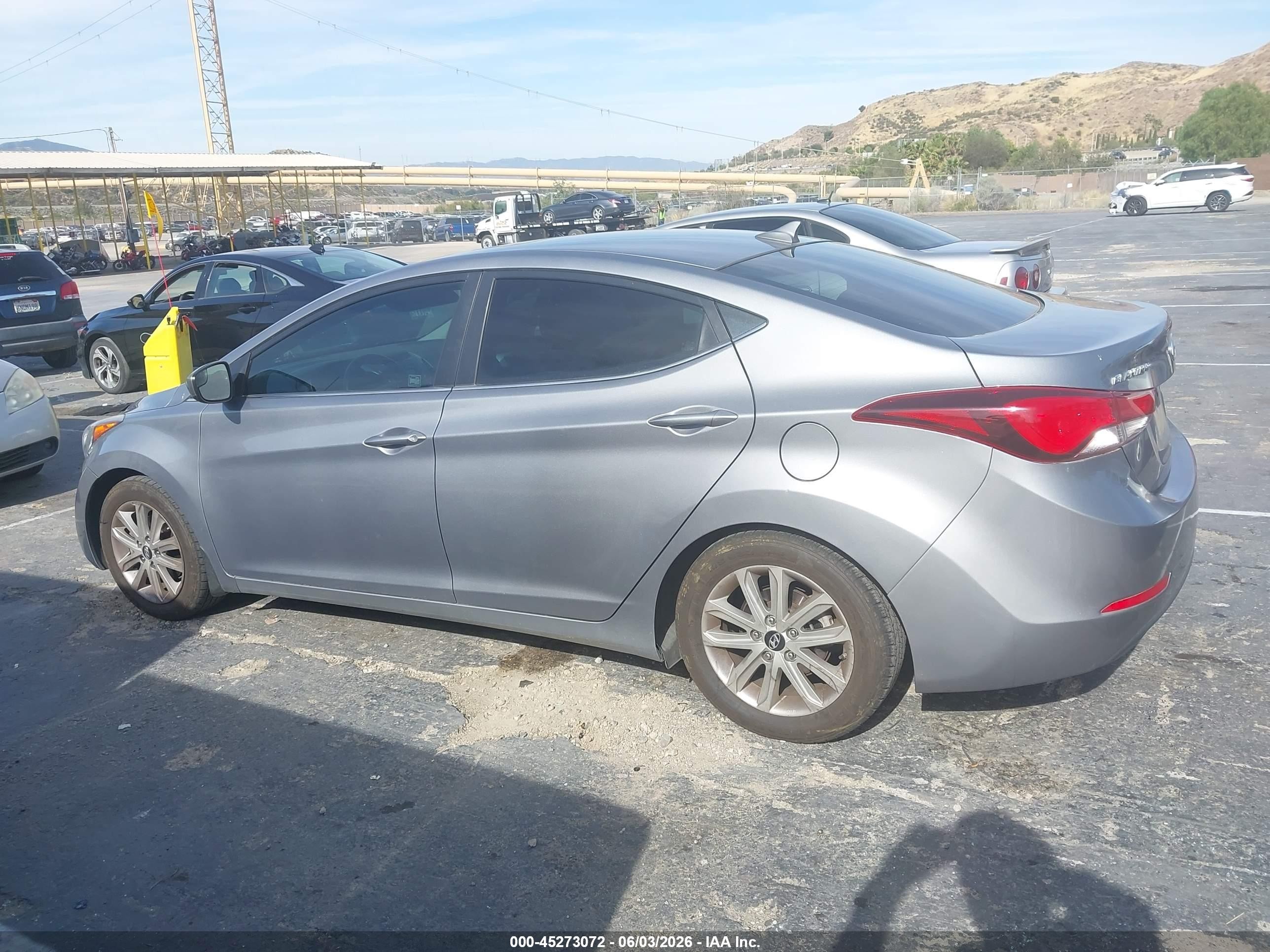 2015 Hyundai Elantra Se Silver vin: KMHDH4AE1FU446666