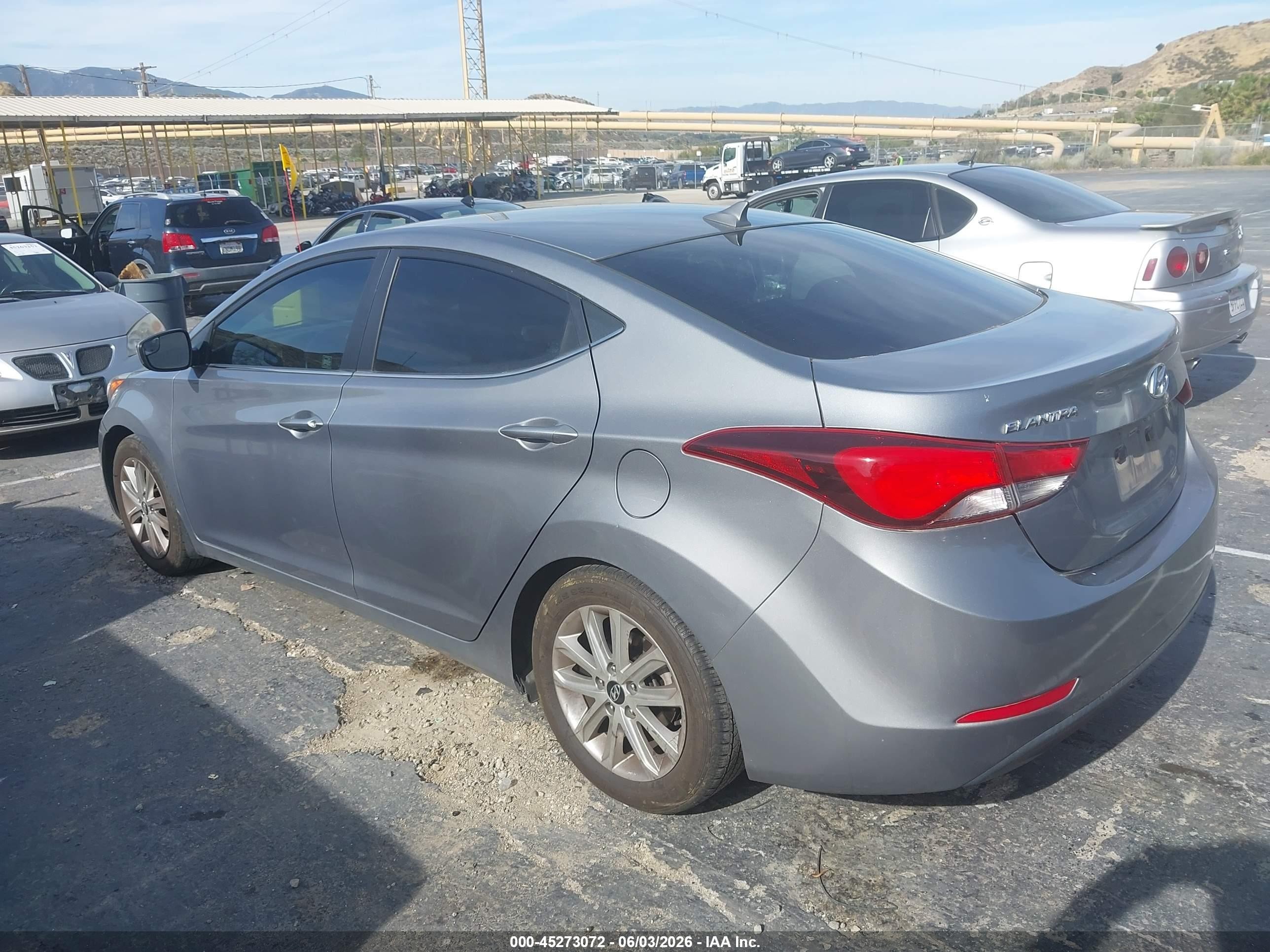 2015 Hyundai Elantra Se Silver vin: KMHDH4AE1FU446666