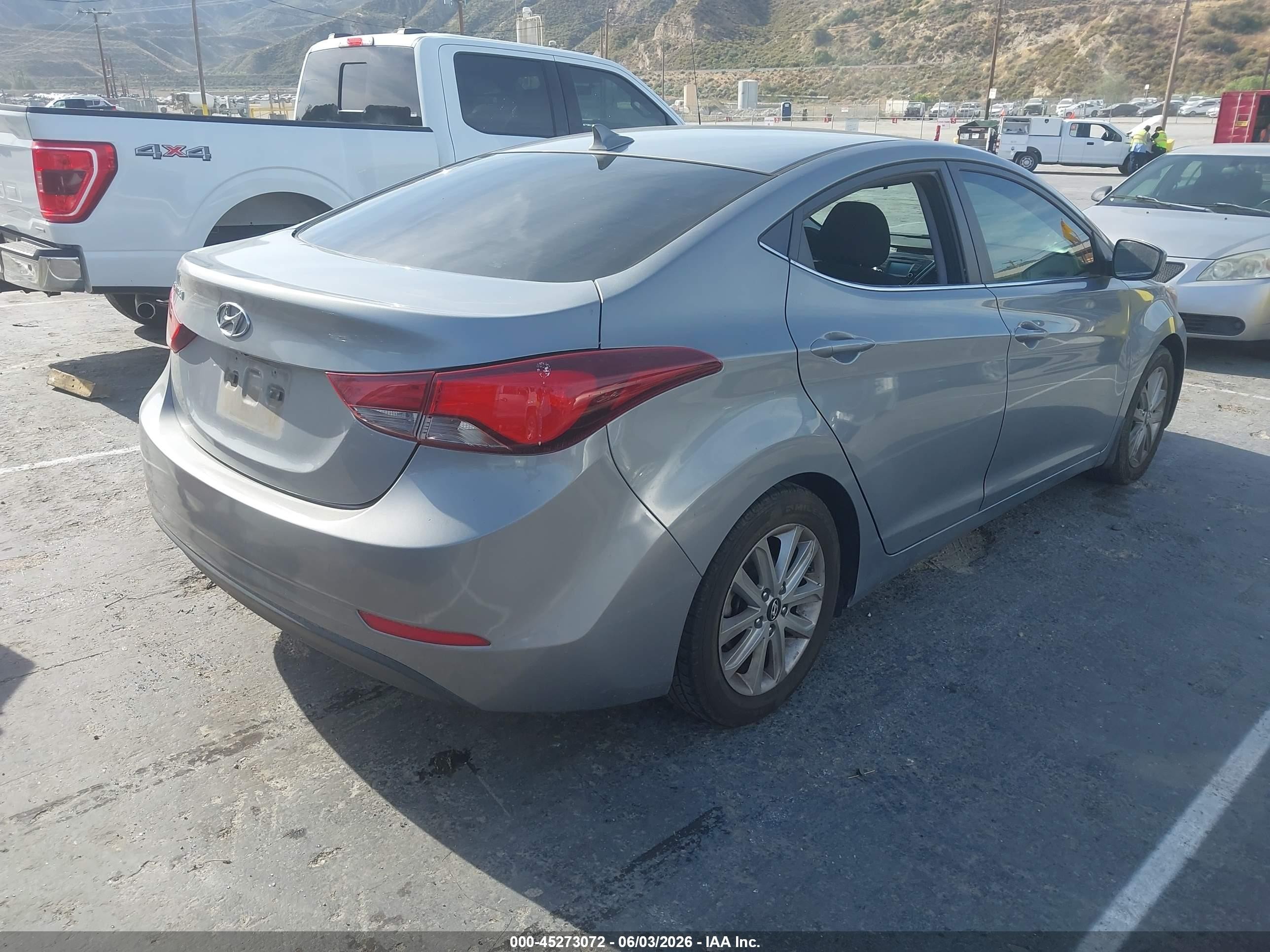 2015 Hyundai Elantra Se Silver vin: KMHDH4AE1FU446666