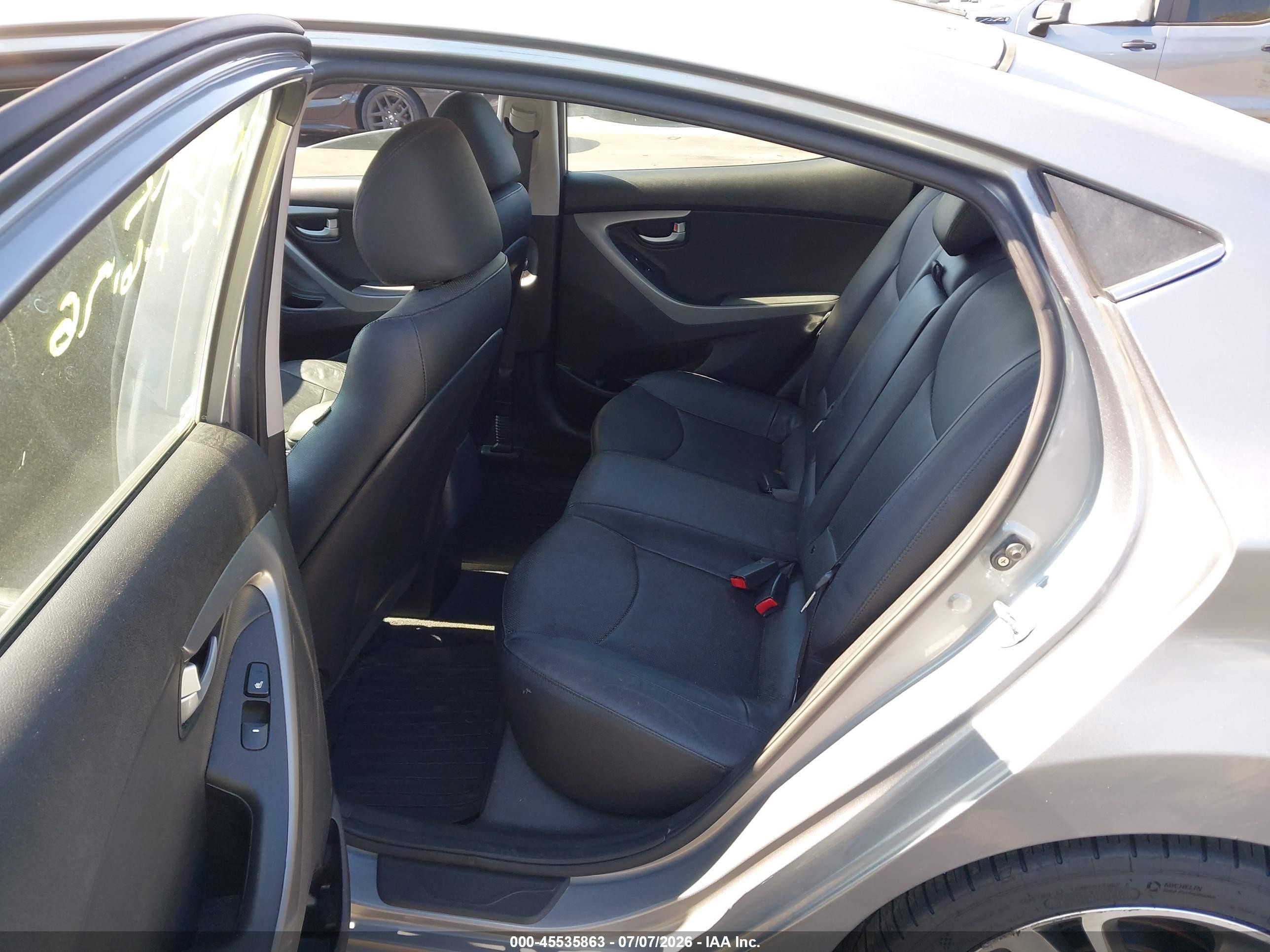 2015 Hyundai Elantra Limited Gray vin: KMHDH4AE1FU452550