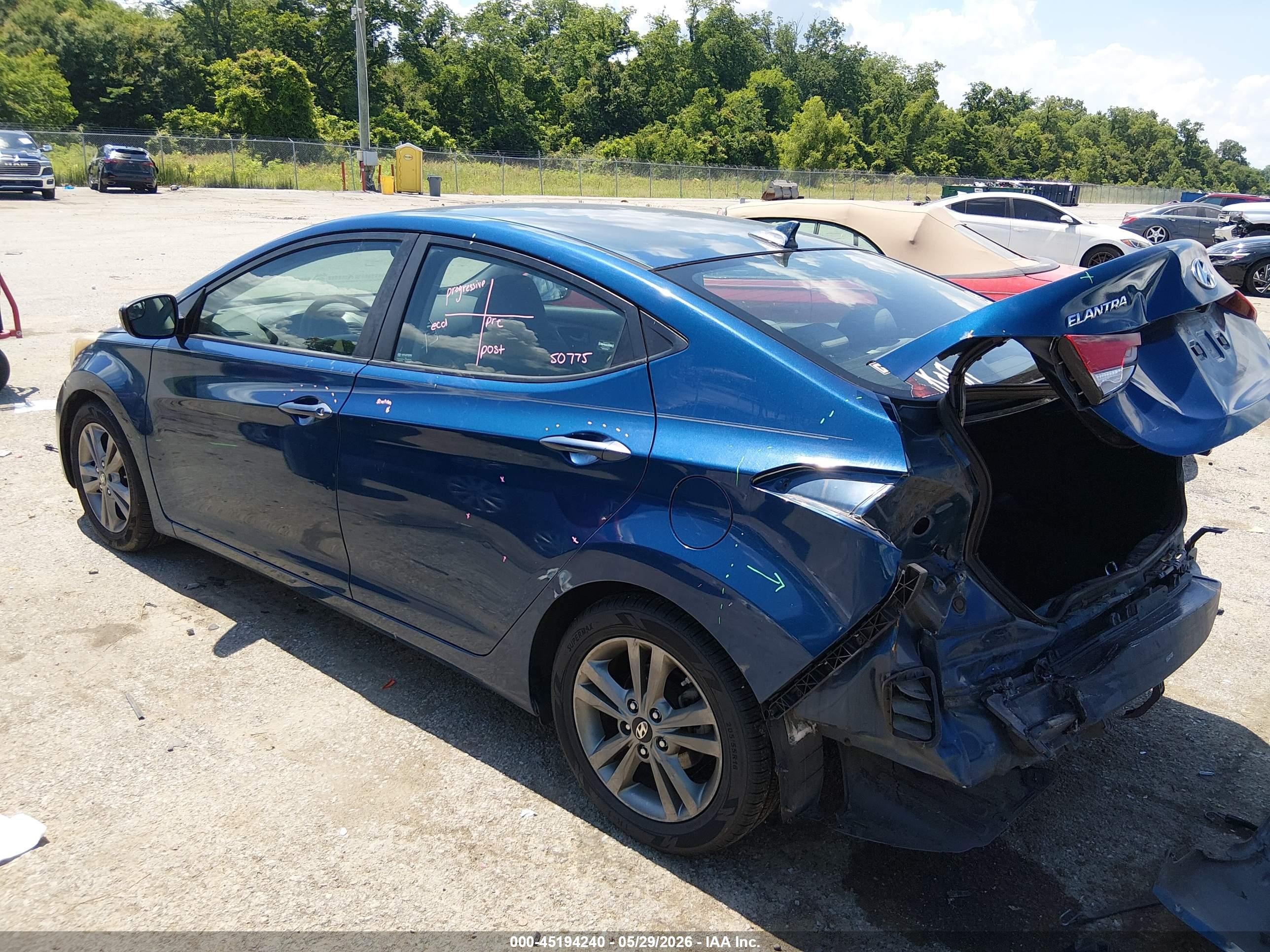 2016 Hyundai Elantra Se Blue vin: KMHDH4AE1GU503689